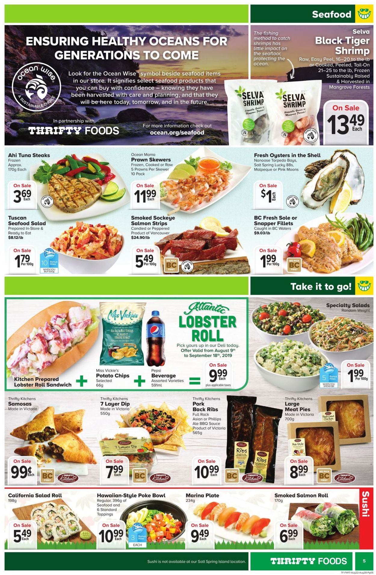Thrifty Foods Flyer - 08/22-08/28/2019 (Page 5)