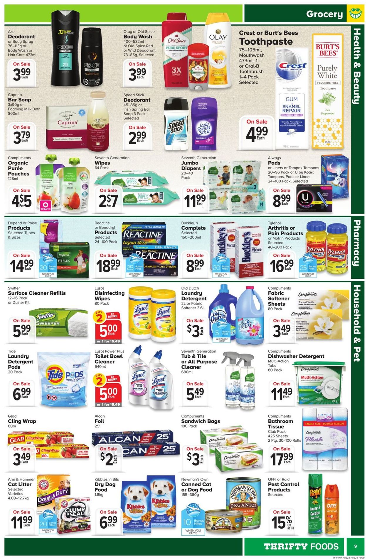 Thrifty Foods Flyer - 08/22-08/28/2019 (Page 9)