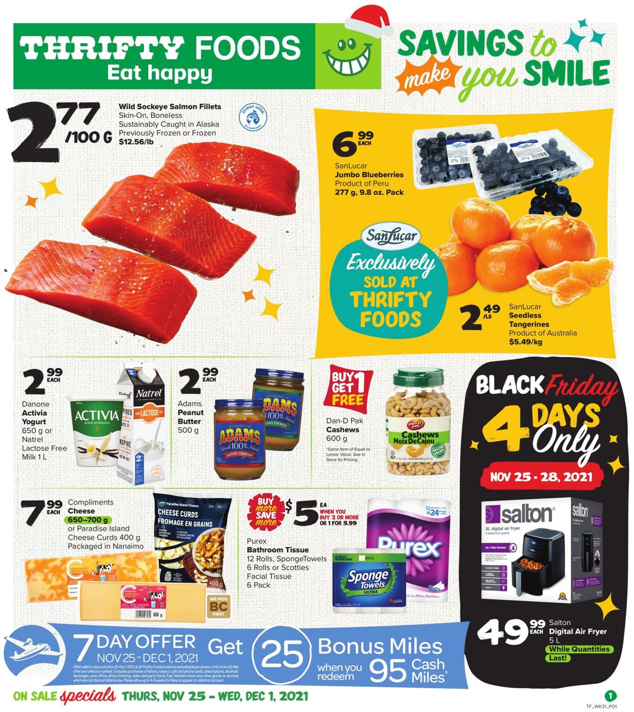 Thrifty Foods BLACK FRIDAY 2021 Flyer - 11/25-12/01/2021