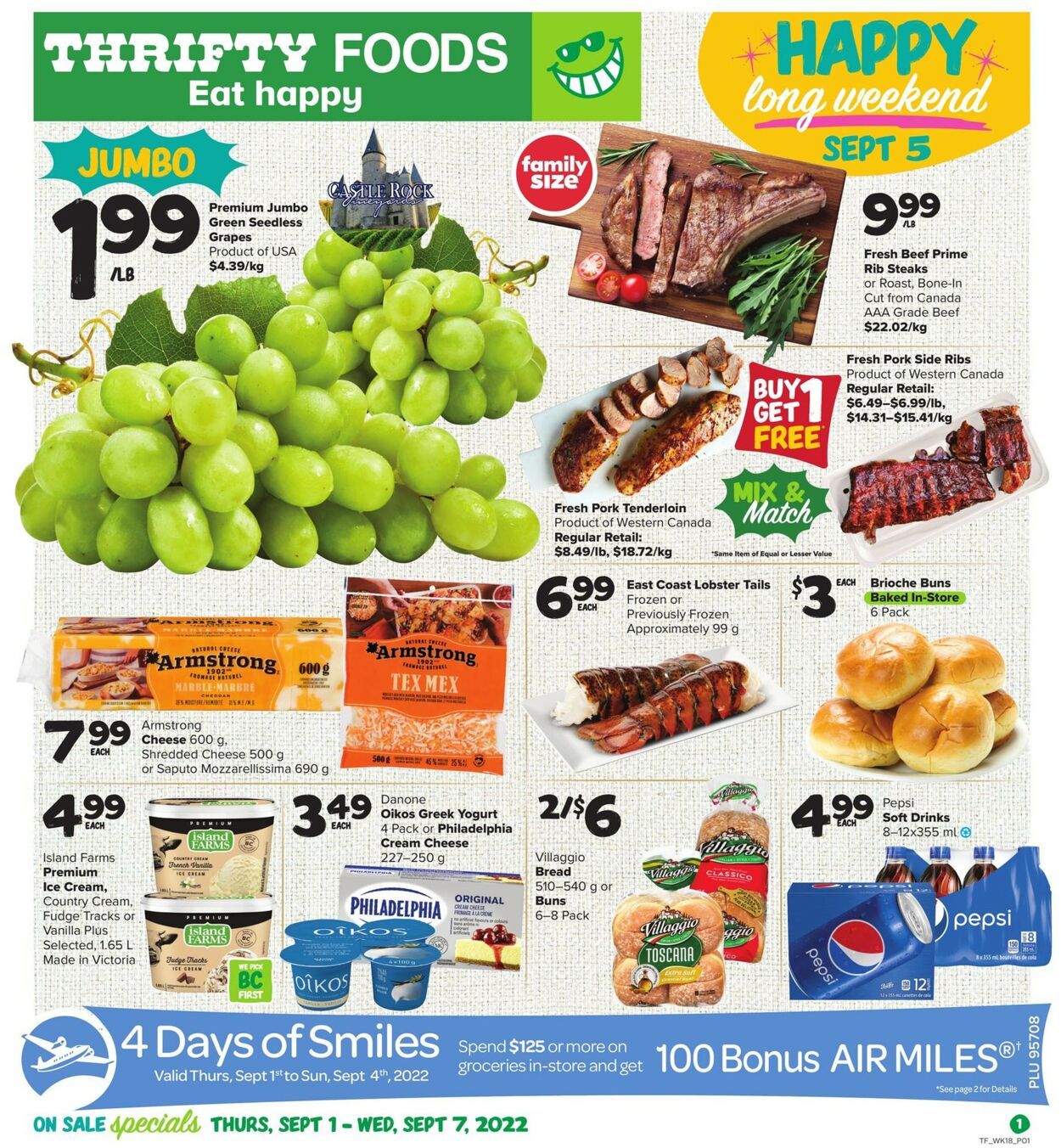 Thrifty Foods Flyer - 09/01-09/07/2022