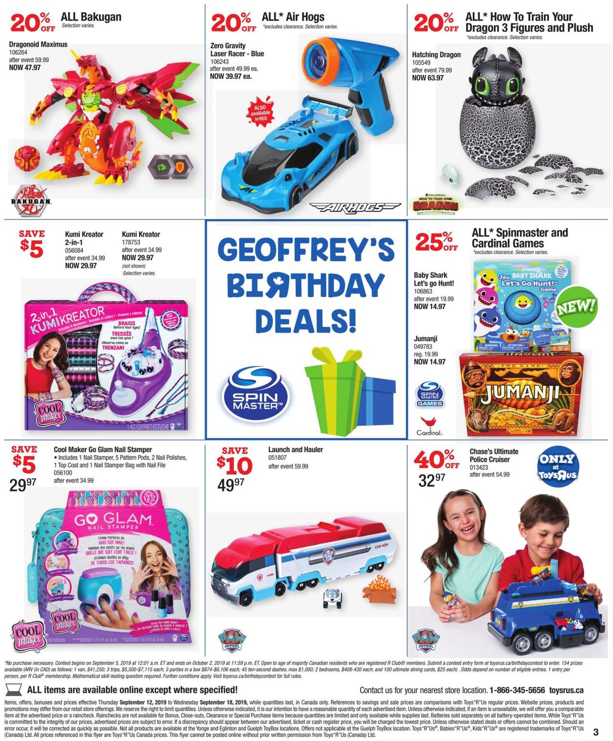 Toys''R''Us Flyer - 09/12-09/18/2019 (Page 3)