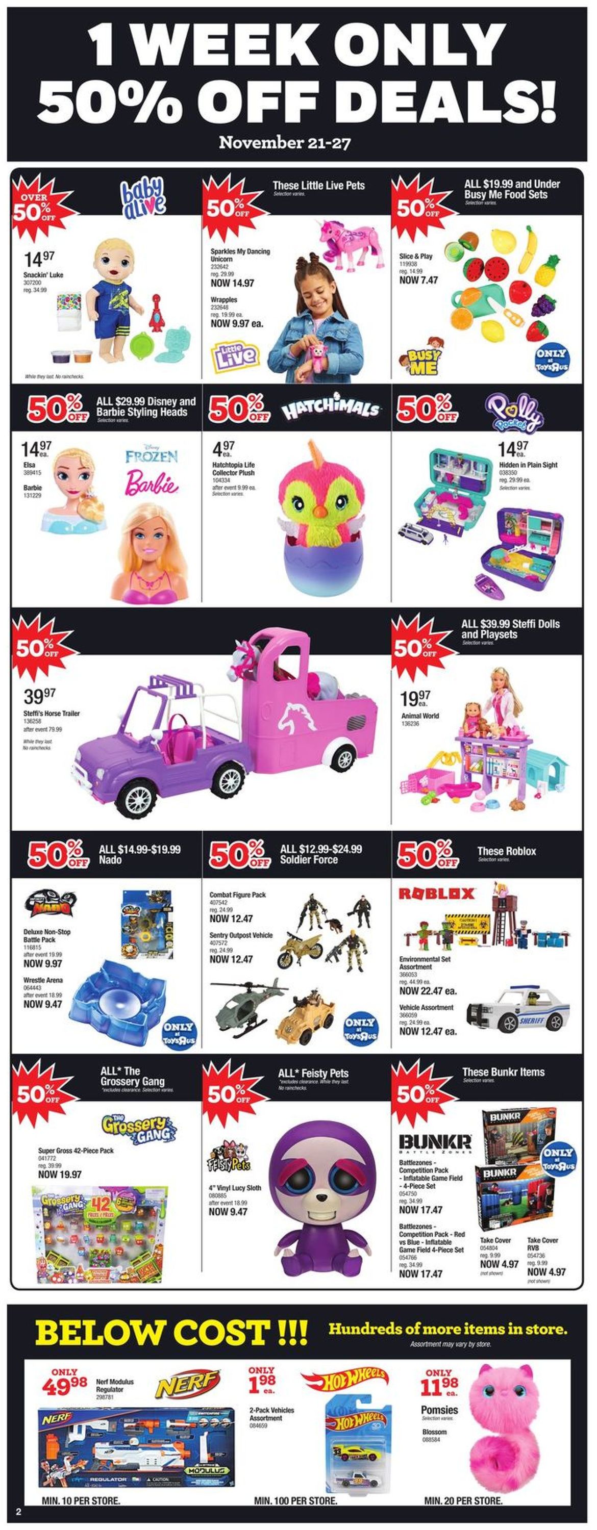 Toys''R''Us PRE-BLACK FRIDAY FLYER 2019 Flyer - 11/21-11/27/2019 (Page 2)