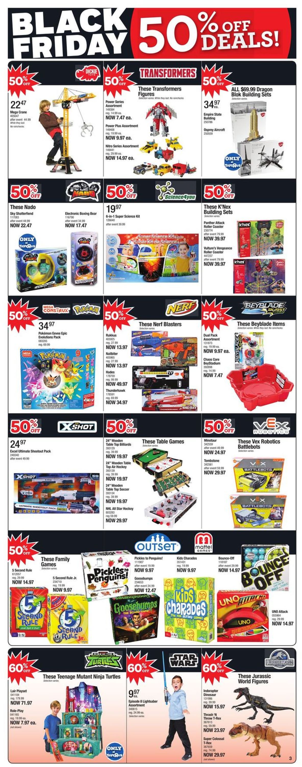 Toys''R''Us BLACK FRIDAY 2019 Flyer - 11/28-12/04/2019 (Page 3)