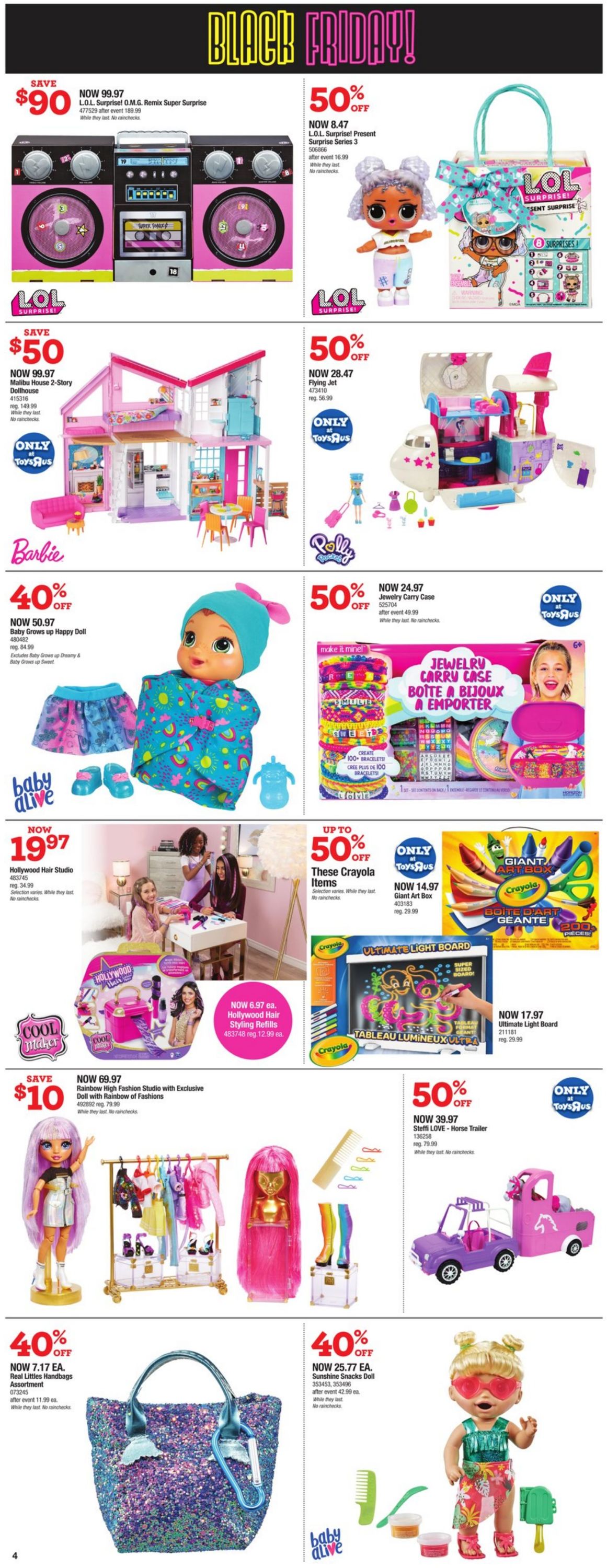 Toys''R''Us BLACK FRIDAY 2021 Flyer - 11/25-12/01/2021 (Page 4)