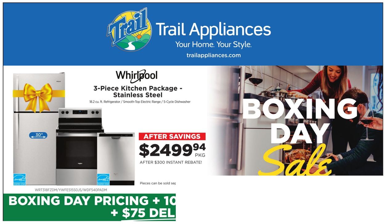 Trail Appliances Flyer - 12/16-12/31/2021