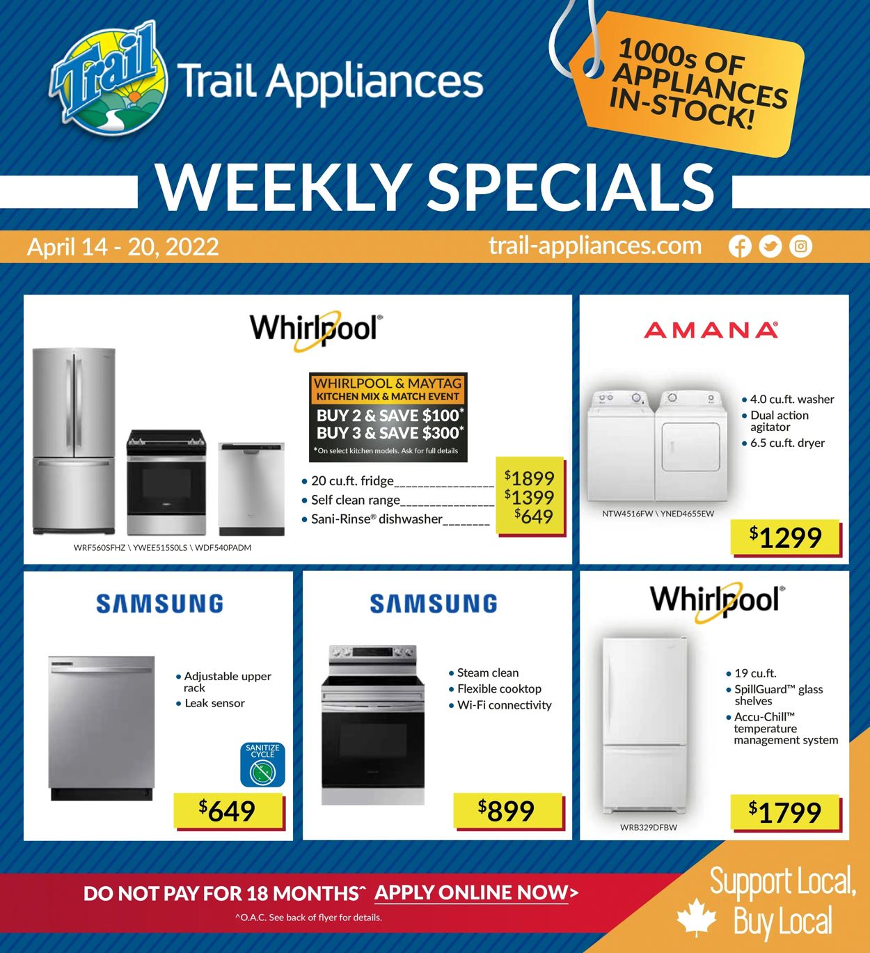 Trail Appliances Flyer - 04/14-04/20/2022
