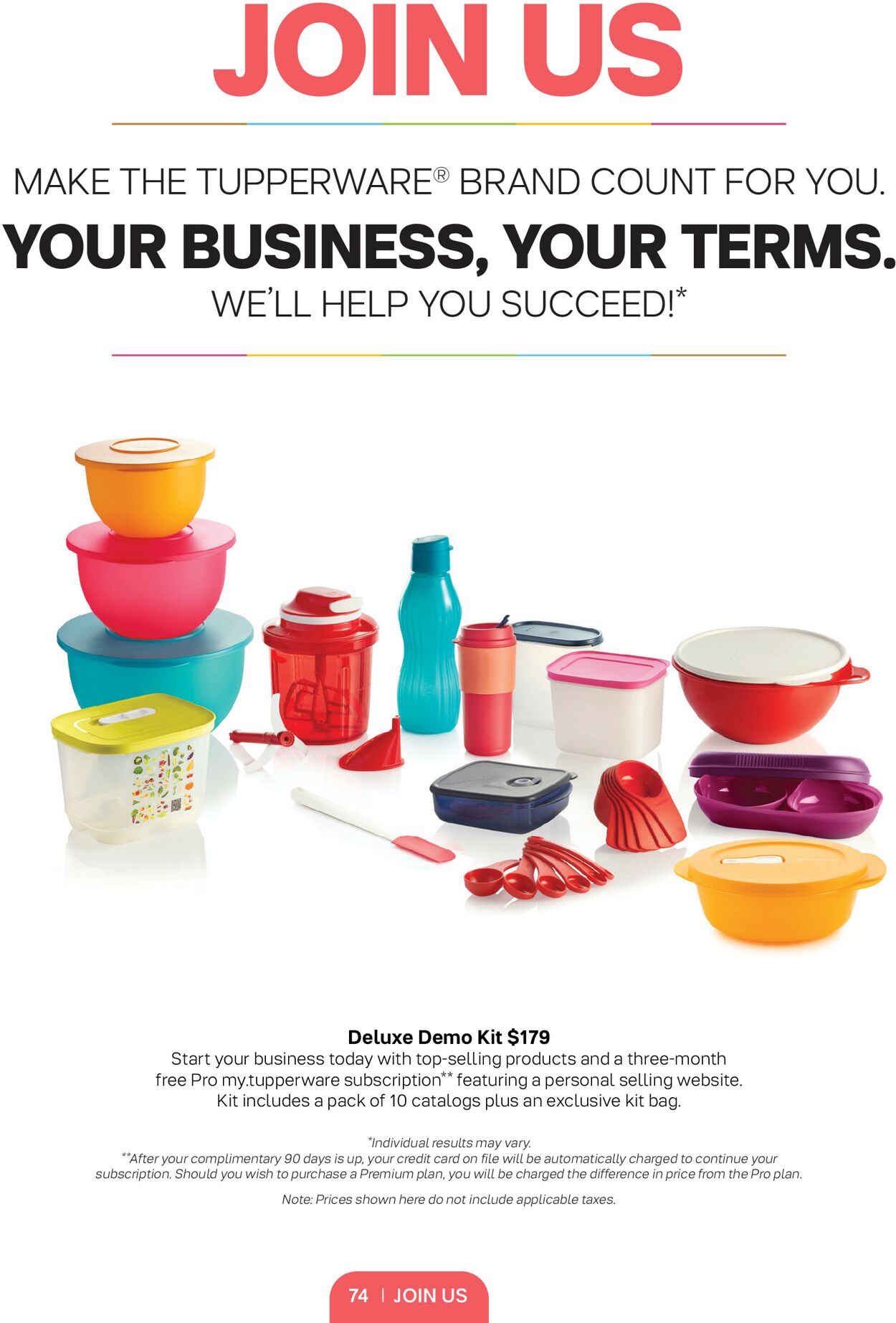 Tupperware Flyer - 05/12-05/19/2023 (Page 74)