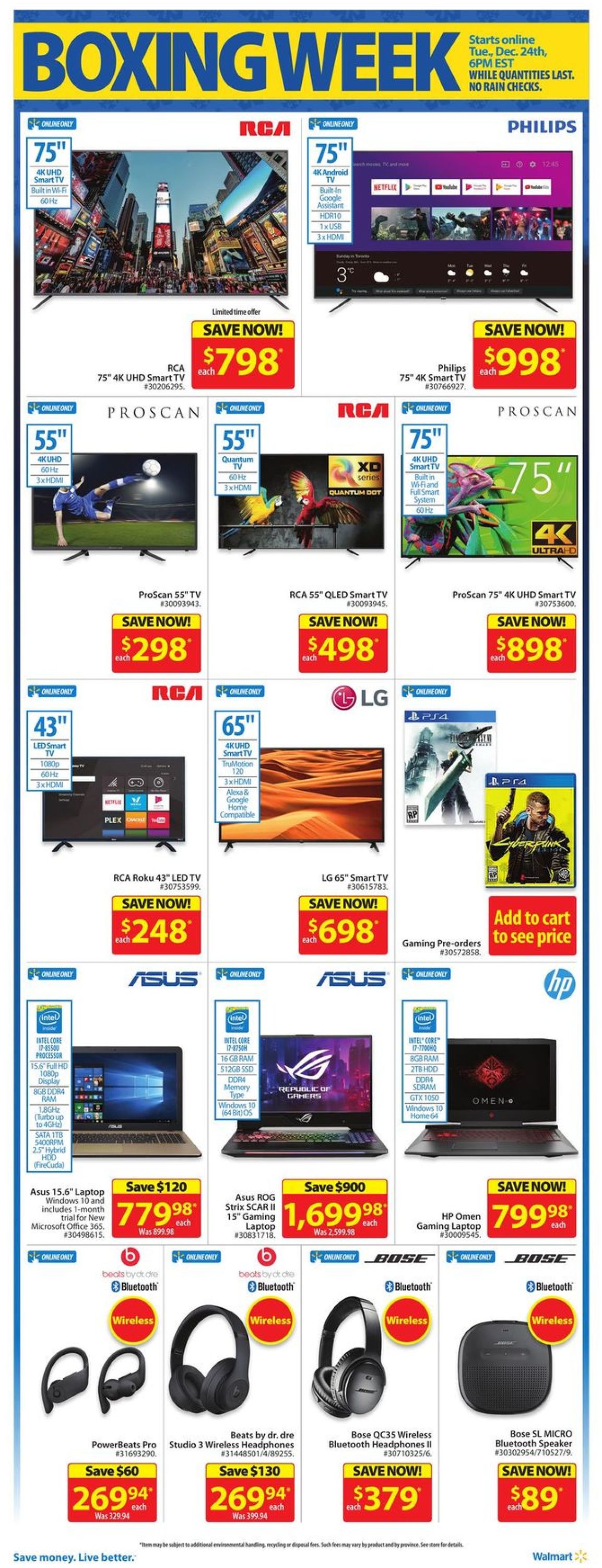 Walmart - HOLIDAY 2019 FLYER Flyer - 12/24-01/01/2020 (Page 5)
