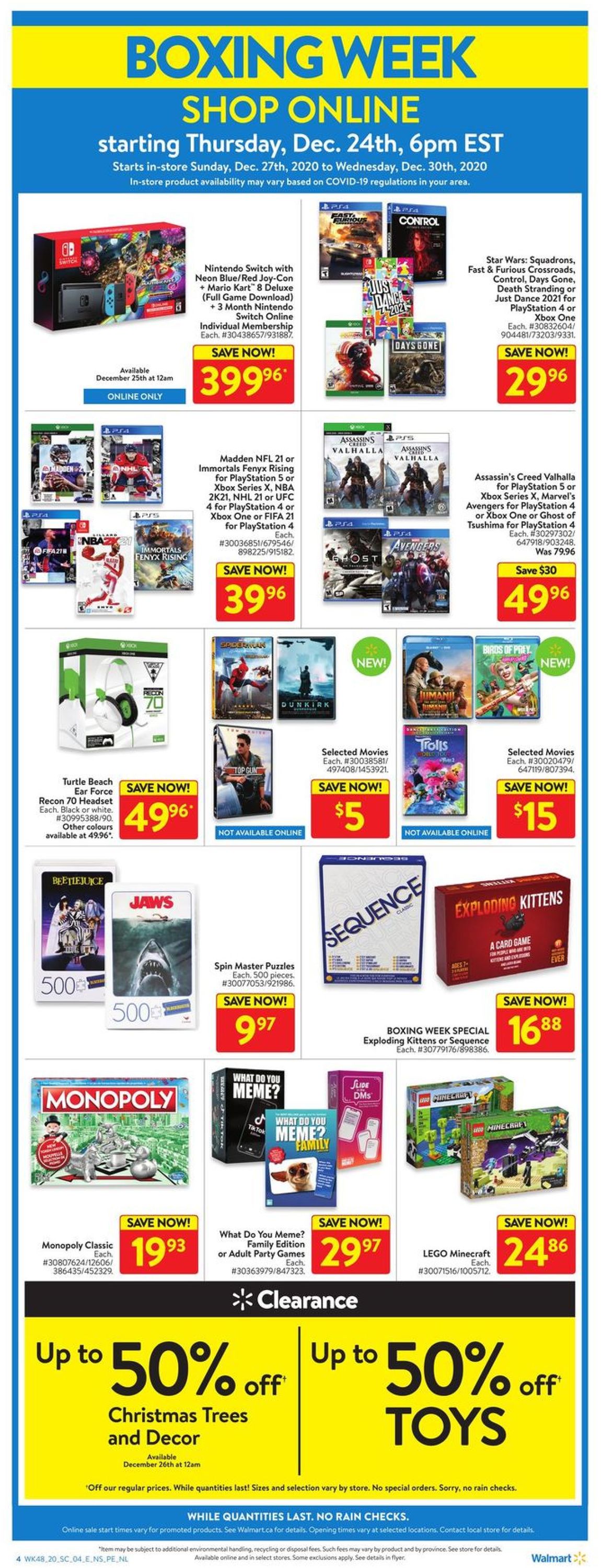 Walmart - Boxing Day 2020 Flyer - 12/24-12/30/2020 (Page 4)