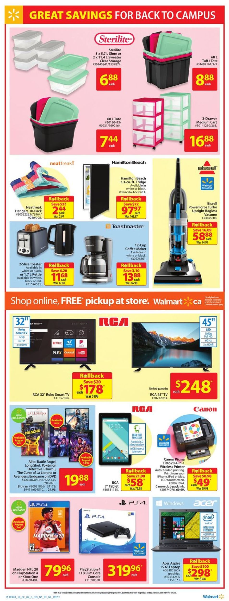 Walmart Flyer - 08/01-08/07/2019 (Page 2)