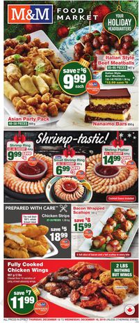 M&M Food Market - Holiday Flyer 2019