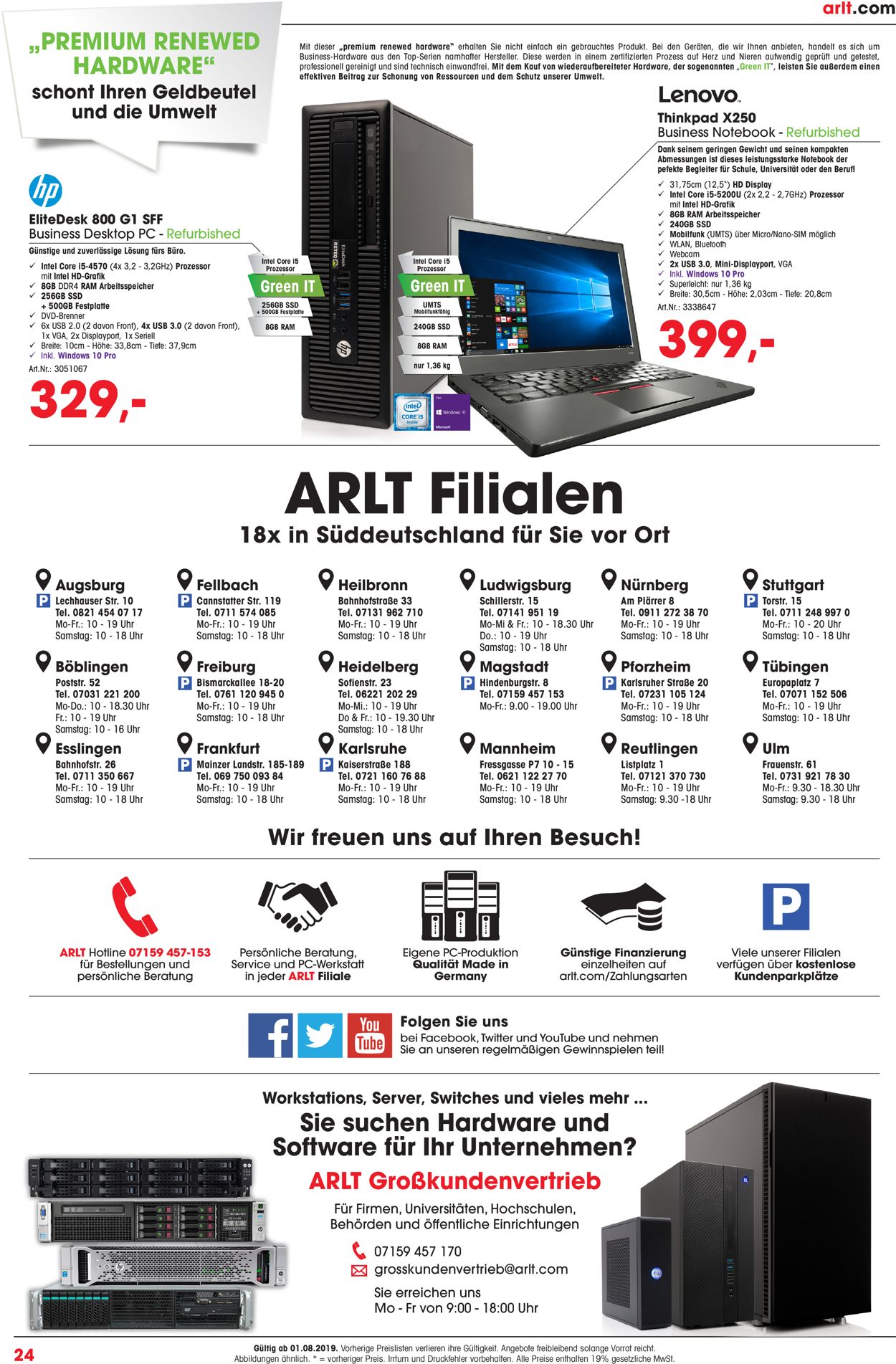 ARLT Computer Prospekt - Aktuell vom 01.08-31.08.2019 (Seite 24)