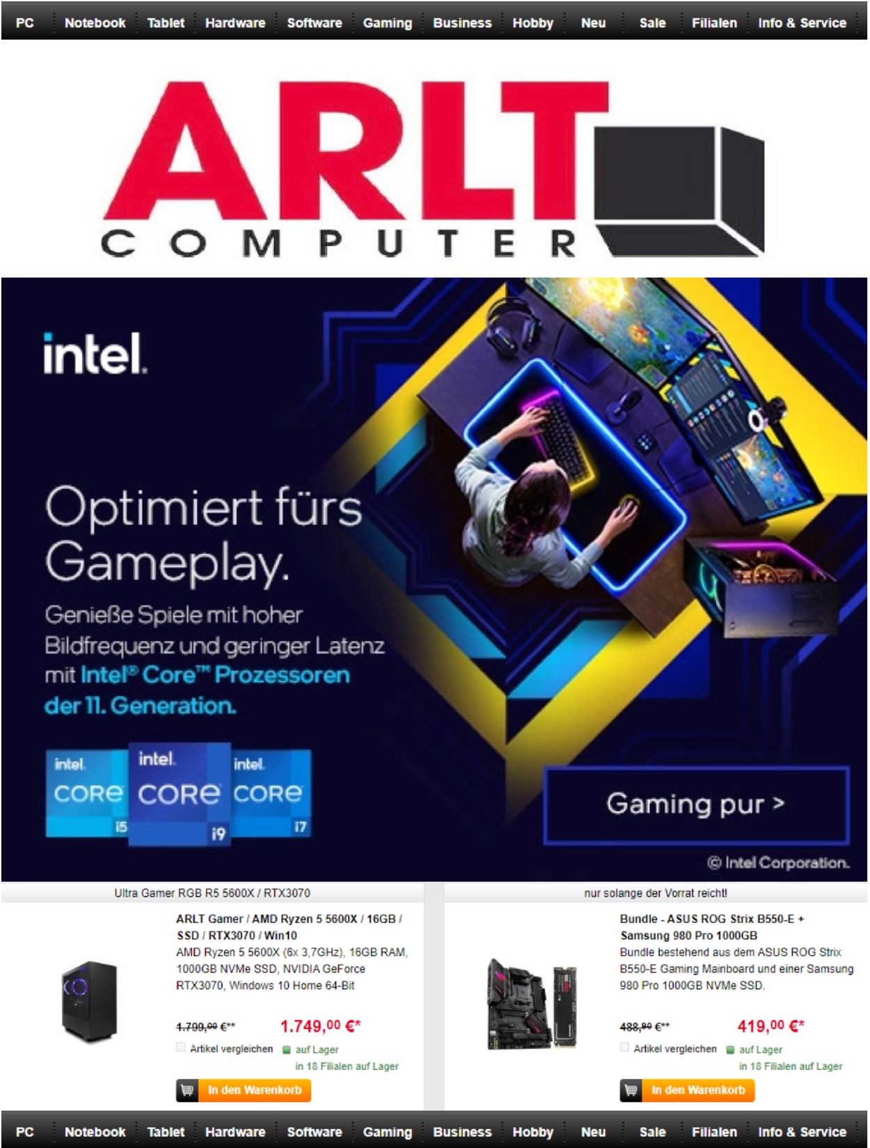 ARLT Computer Prospekt - Aktuell vom 07.04-05.05.2021