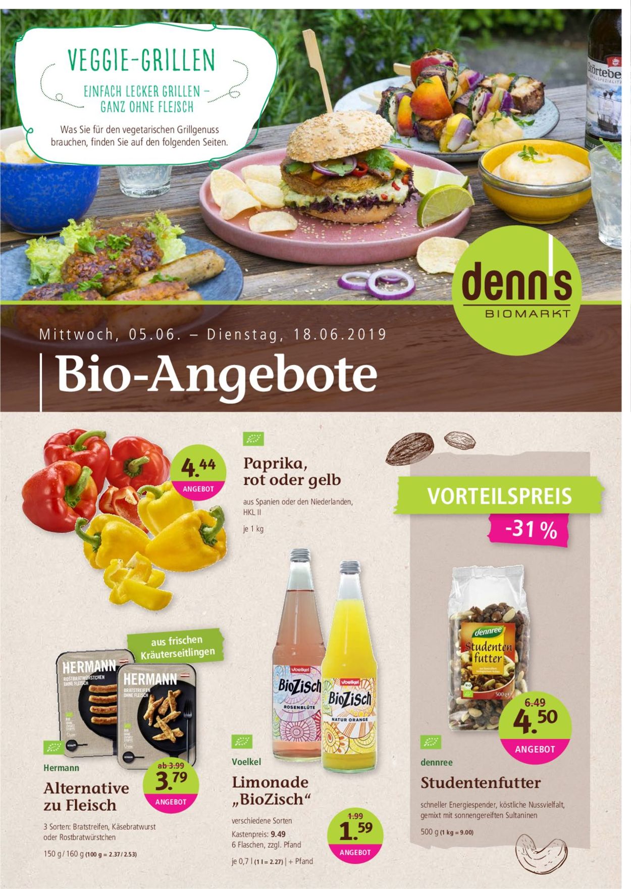 Denn's Biomarkt Prospekt - Aktuell vom 05.06-18.06.2019