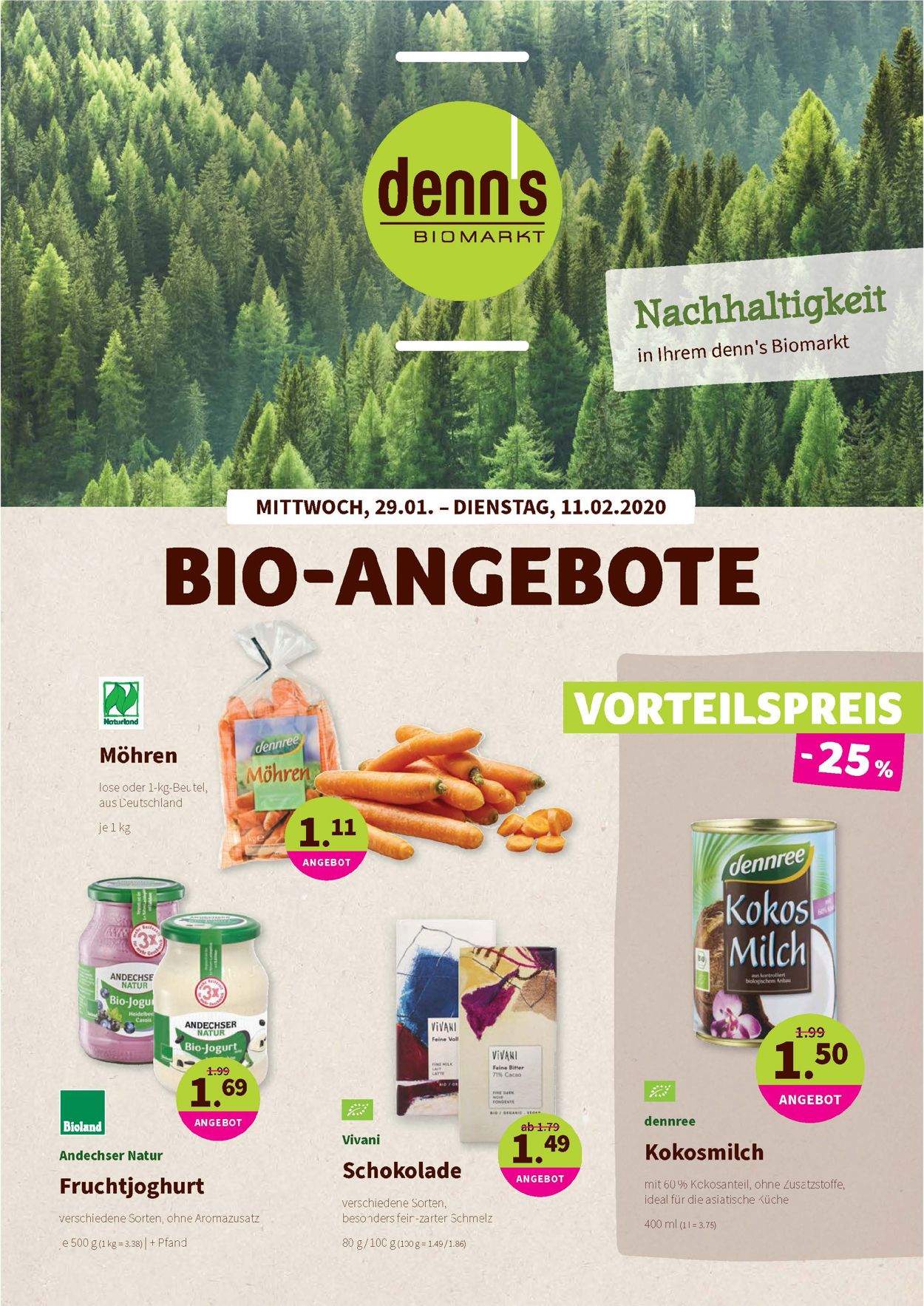 Denn's Biomarkt Prospekt - Aktuell vom 29.01-11.02.2020