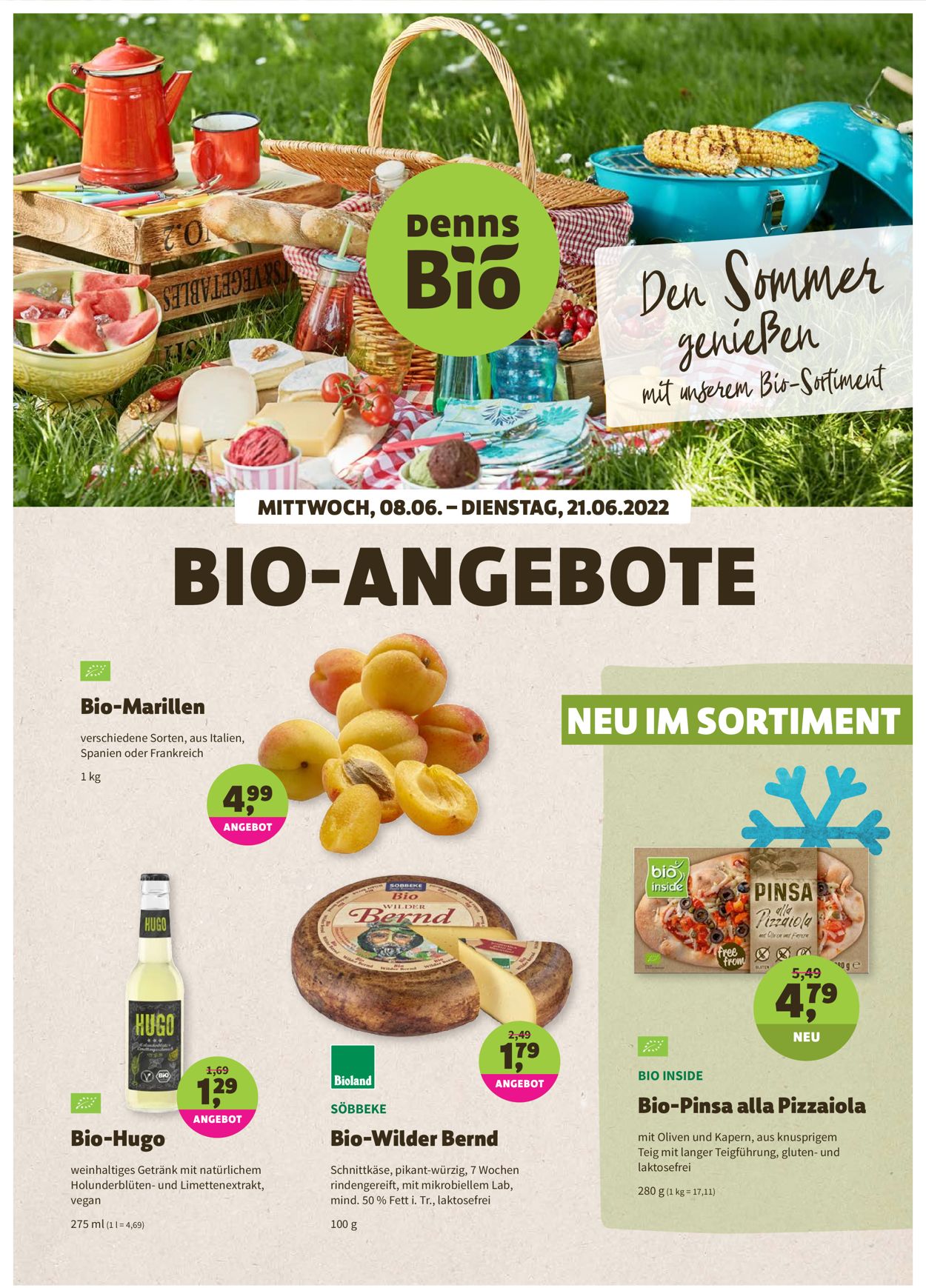 Denn's Biomarkt Prospekt - Aktuell vom 08.06-21.06.2022