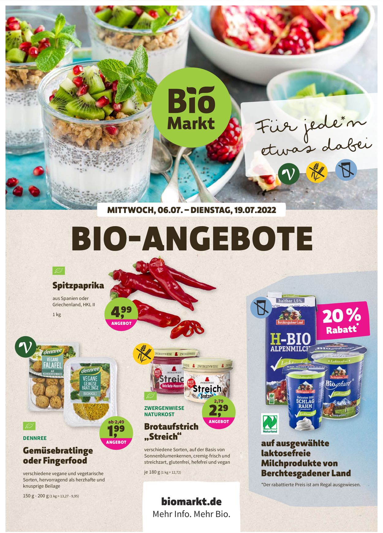 Denn's Biomarkt Prospekt - Aktuell vom 06.07-19.07.2022