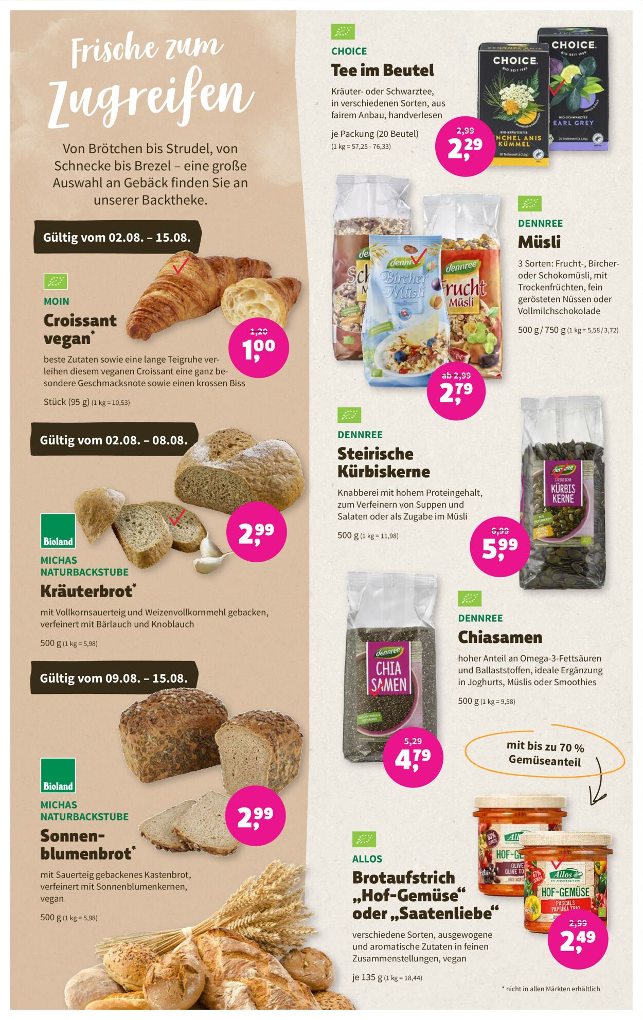 Denn's Biomarkt Prospekt - Aktuell vom 01.08-01.08.2023 (Seite 8)