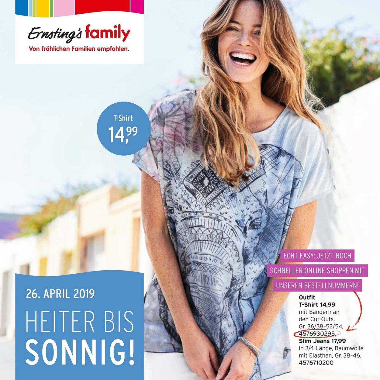 Ernstings family Prospekt - Aktuell vom 26.04-05.05.2019