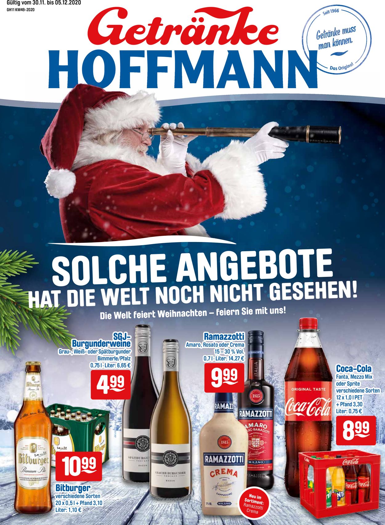 Getränke Hoffmann - Weihnachten 2020 Prospekt - Aktuell vom 30.11-05.12.2020