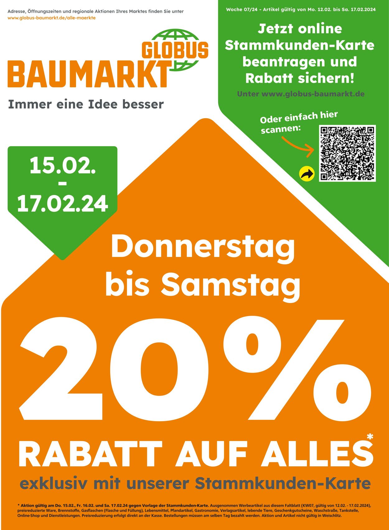 Globus Baumarkt Prospekt - Aktuell vom 11.02-17.02.2024