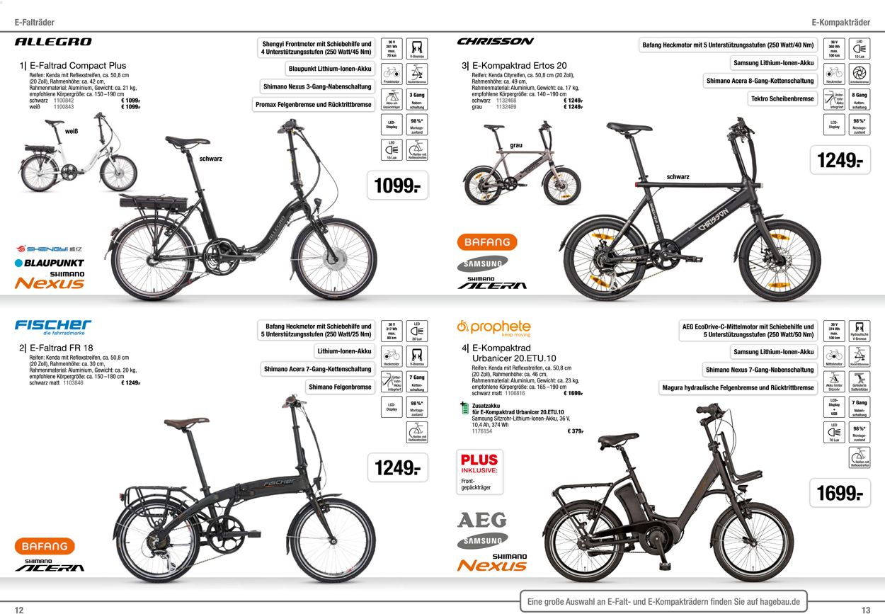 hagebaumarkt Fahrrad Prospekt - Aktuell vom 01.03-30.06.2021 (Seite 7)