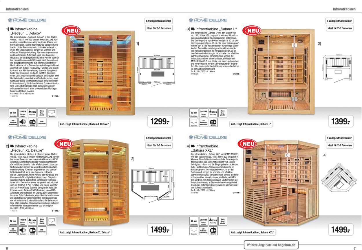 hagebaumarkt Sauna Prospekt - Aktuell vom 01.08-30.06.2021 (Seite 4)