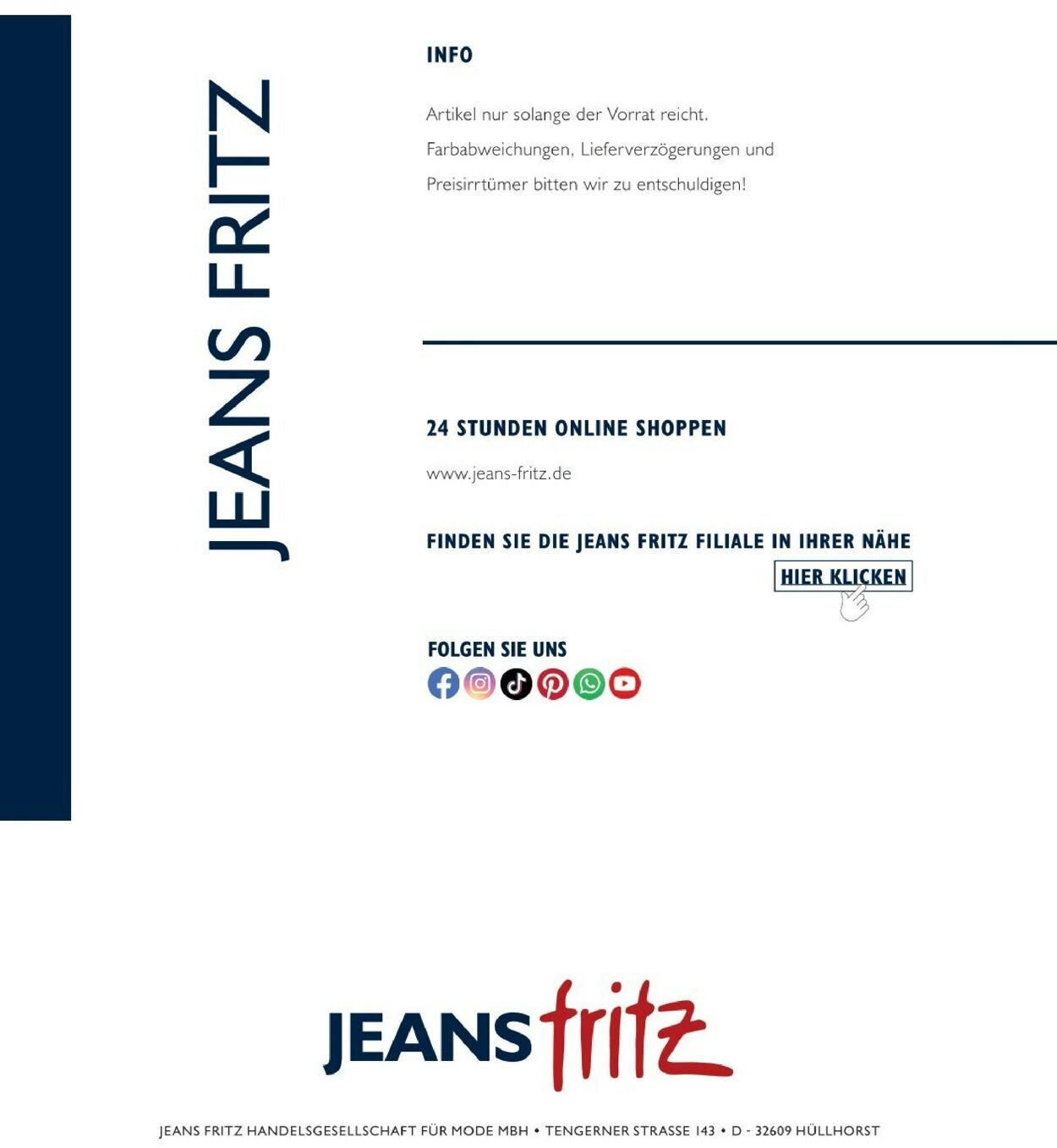 Jeans Fritz Prospekt - Aktuell vom 01.07-31.08.2023 (Seite 16)