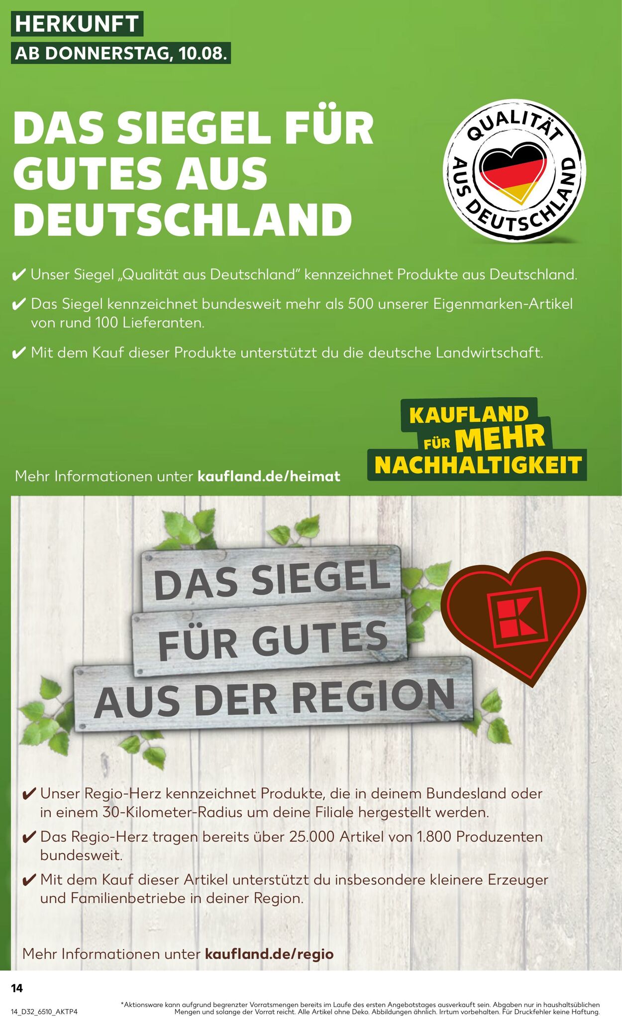 Kaufland - Brandenburg Prospekt - Aktuell vom 10.08-16.08.2023 (Seite 14)