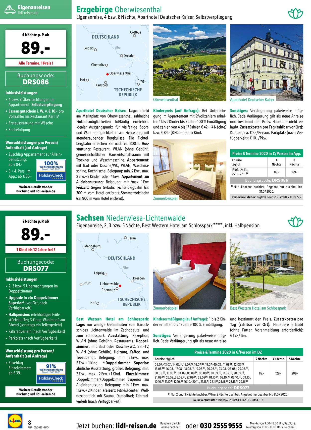 Lidl-Reisen Prospekt - Aktuell vom 01.07-02.08.2020 (Seite 8)