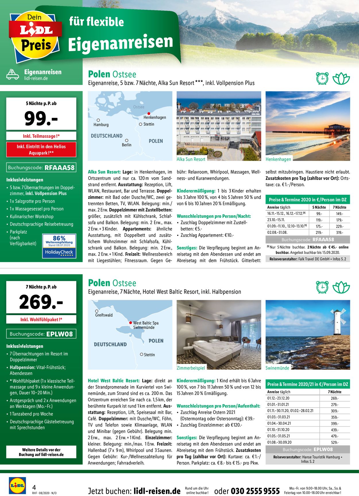 Lidl-Reisen Prospekt - Aktuell vom 01.08-31.08.2020 (Seite 4)