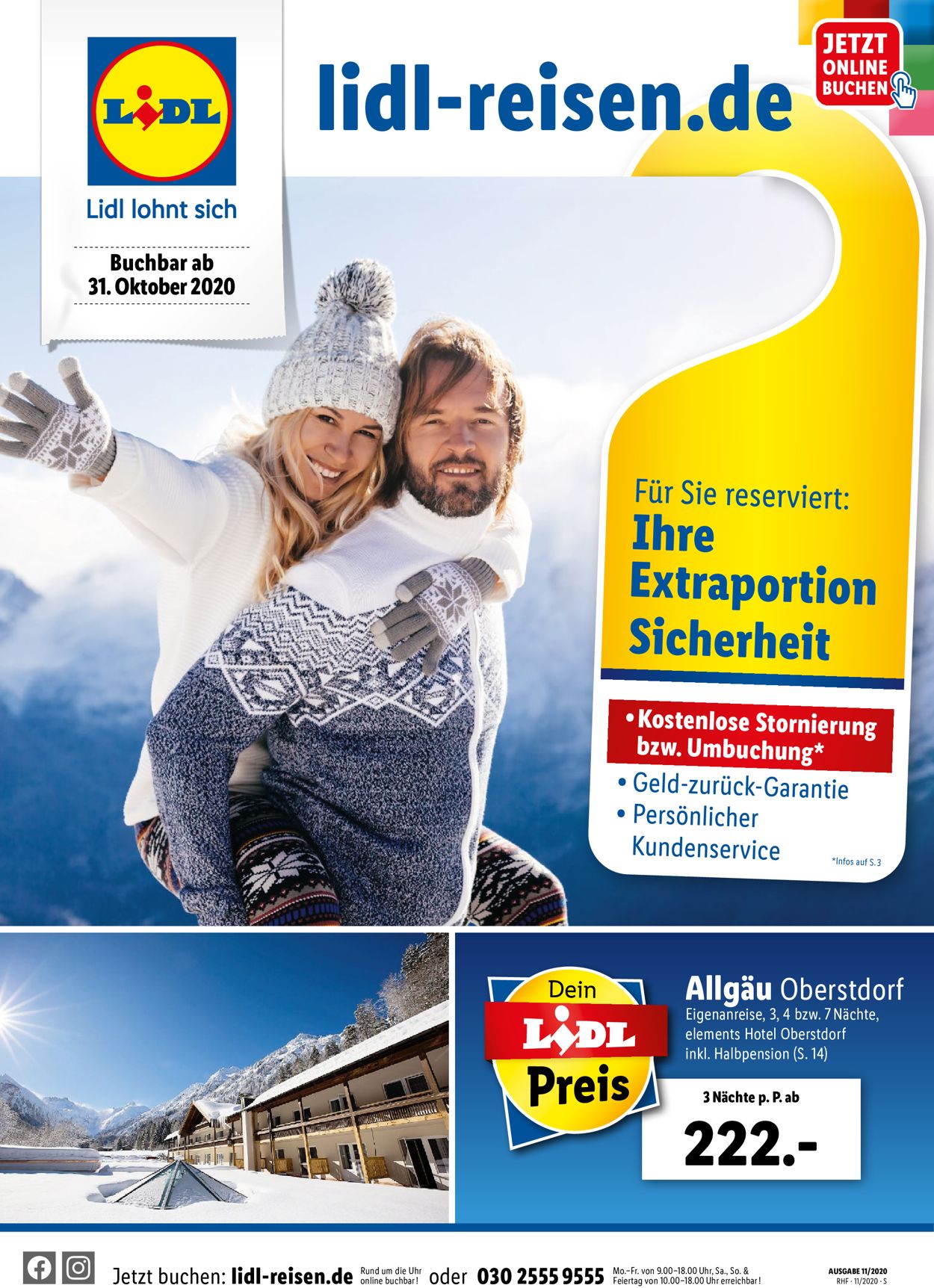 Lidl-Reisen Prospekt - Aktuell vom 31.10-30.11.2020