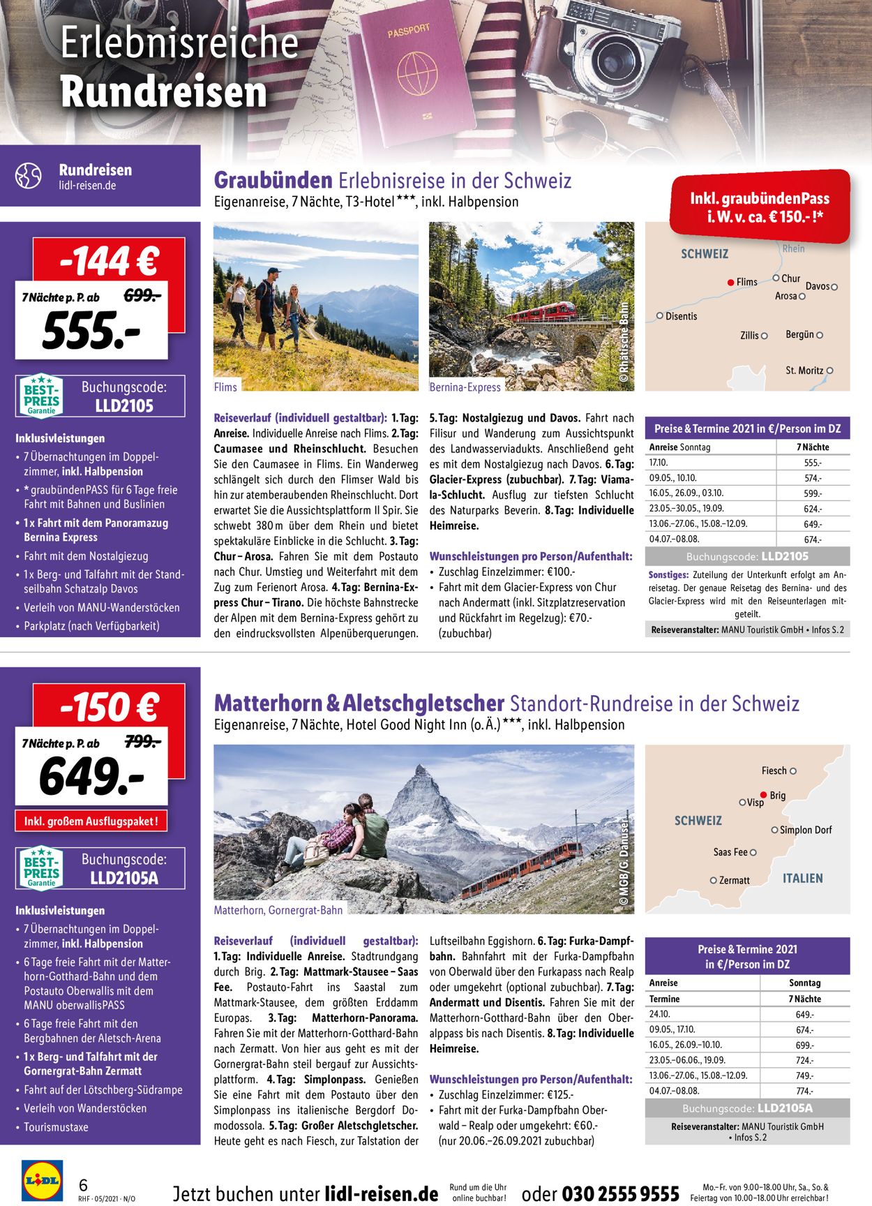 Lidl-Reisen Prospekt - Aktuell vom 26.04-26.06.2021 (Seite 6)
