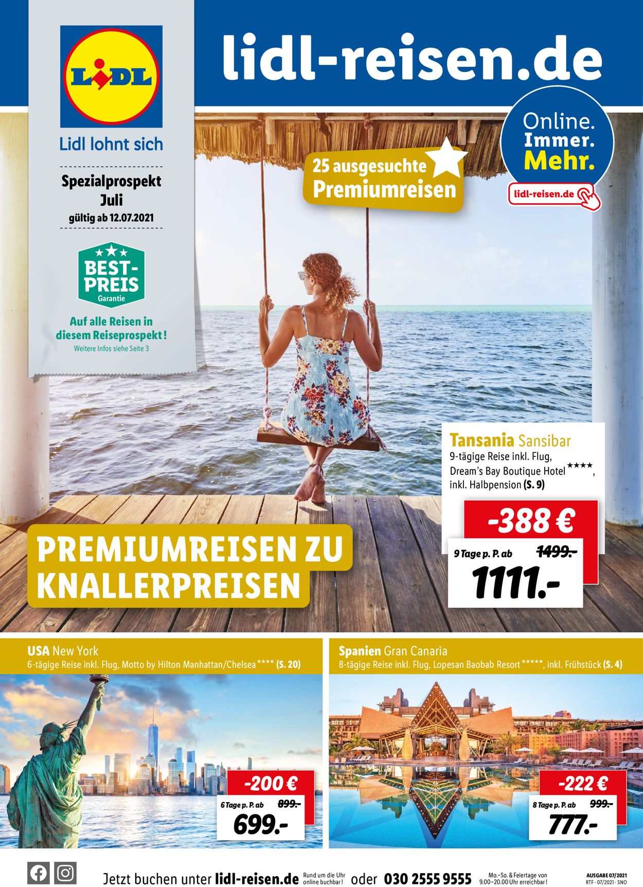 Lidl-Reisen Prospekt - Aktuell vom 12.07-31.07.2021