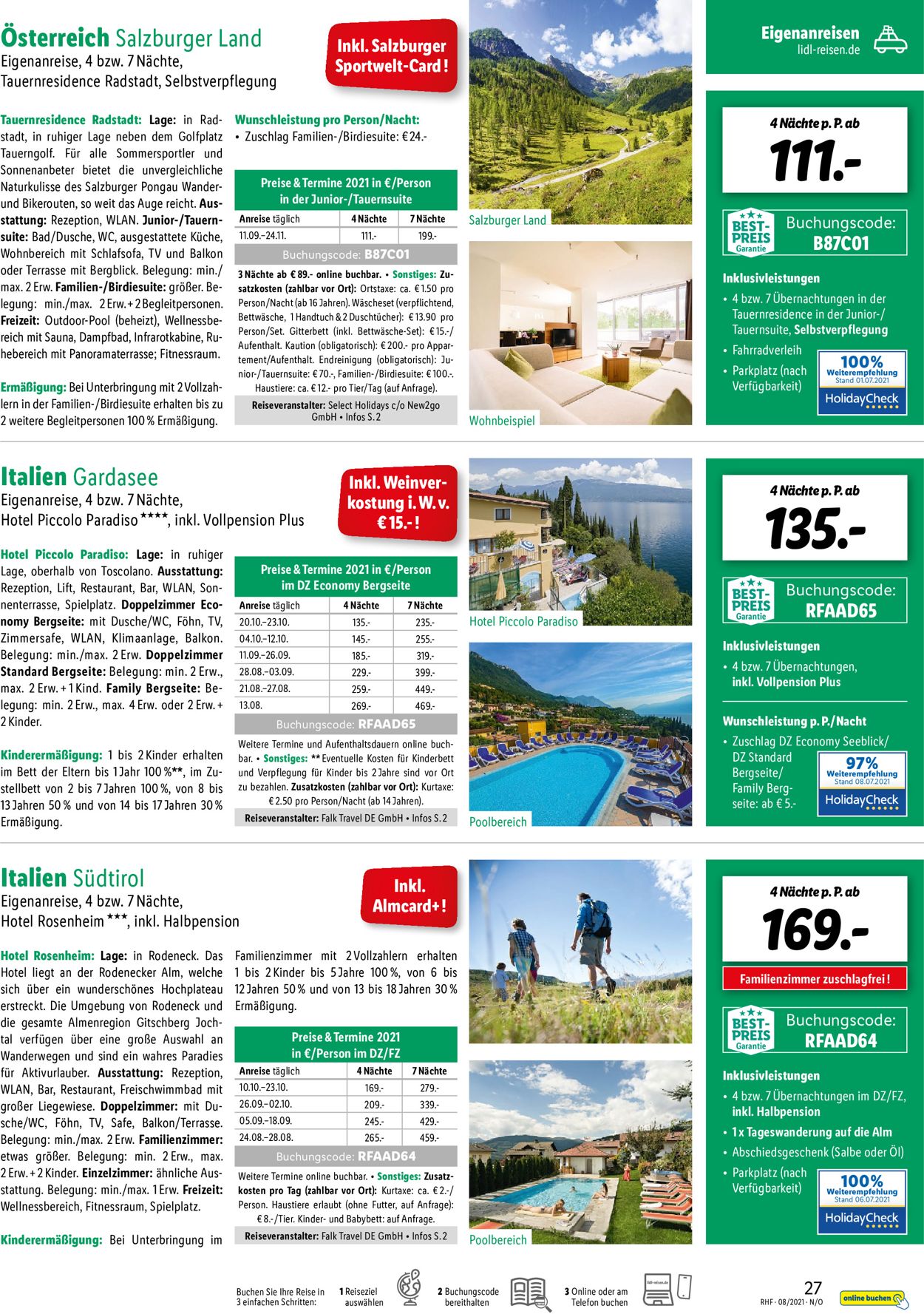 Lidl-Reisen Prospekt - Aktuell vom 28.07-31.08.2021 (Seite 27)