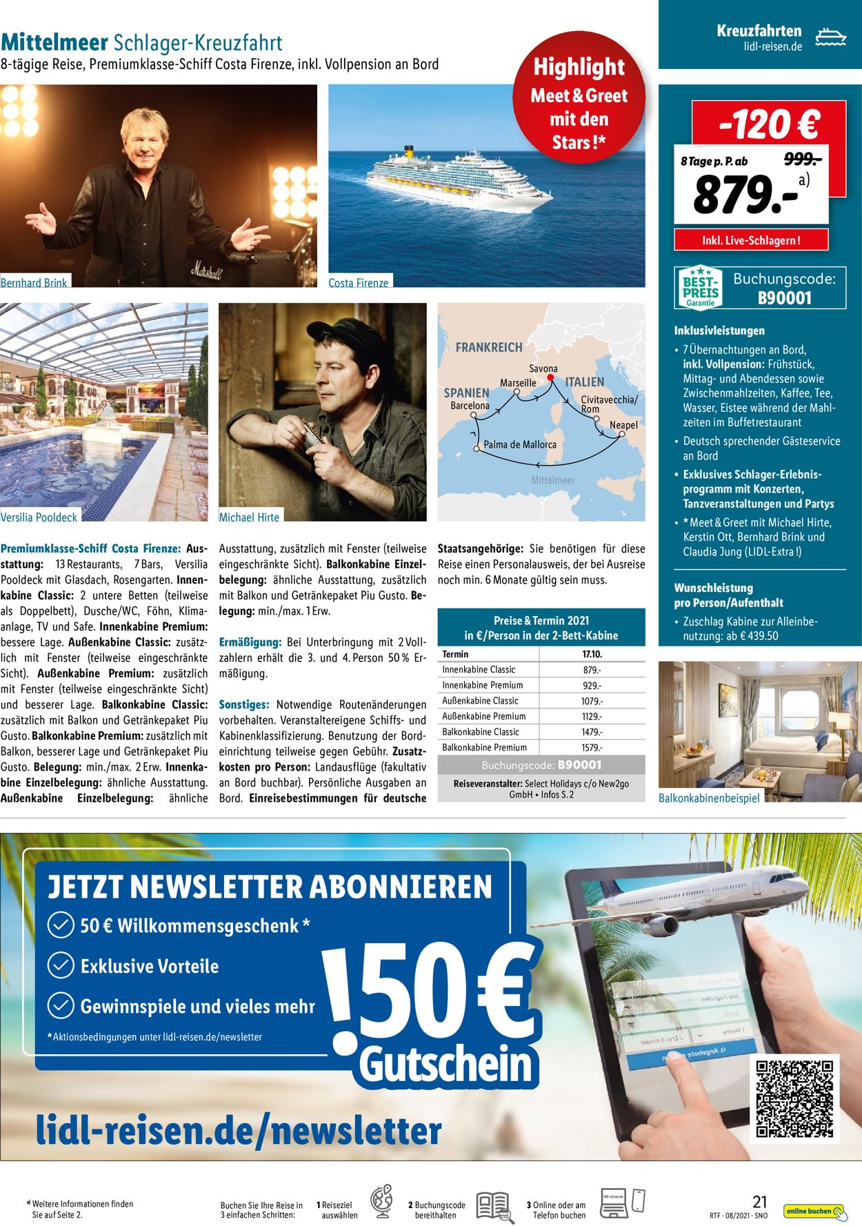 Lidl-Reisen Prospekt - Aktuell vom 14.08-09.09.2021 (Seite 21)