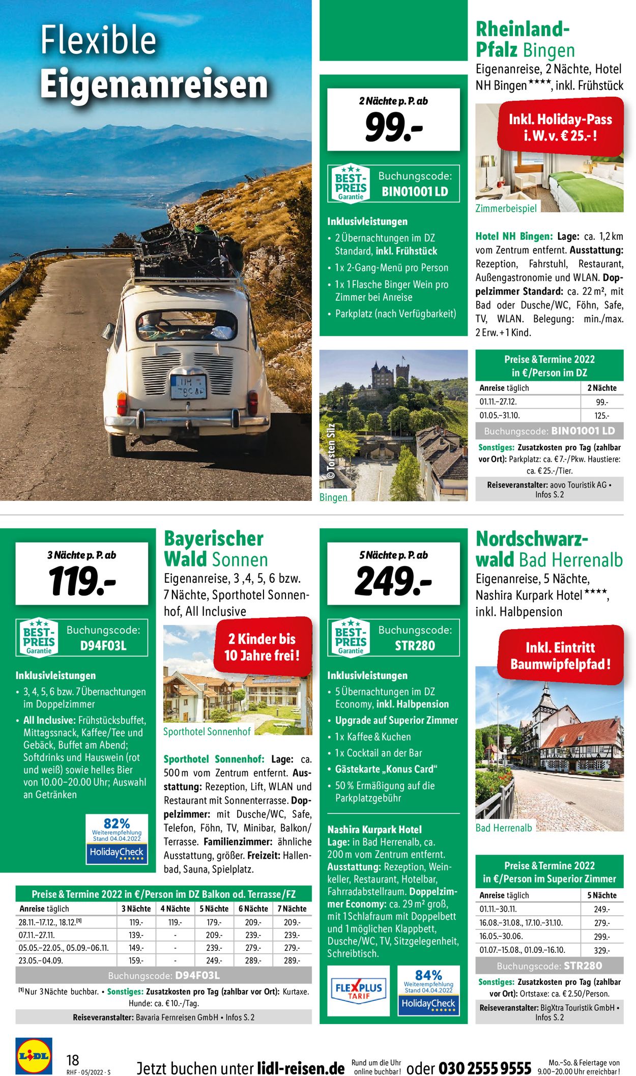 Lidl-Reisen Prospekt - Aktuell vom 30.04-25.06.2022 (Seite 18)