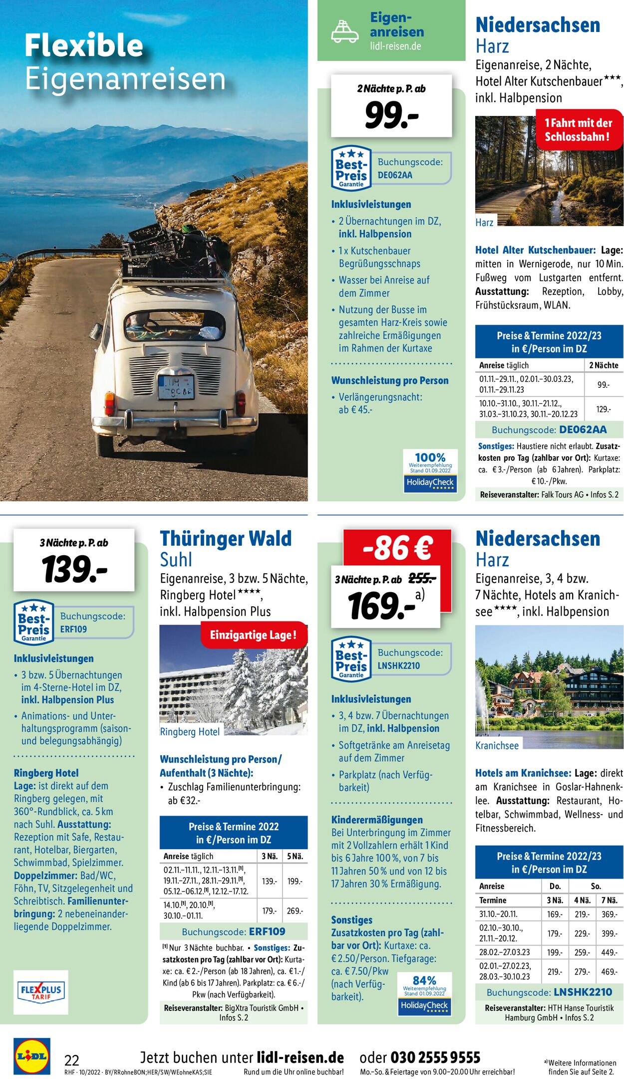 Lidl-Reisen Prospekt - Aktuell vom 28.09-30.11.2022 (Seite 22)
