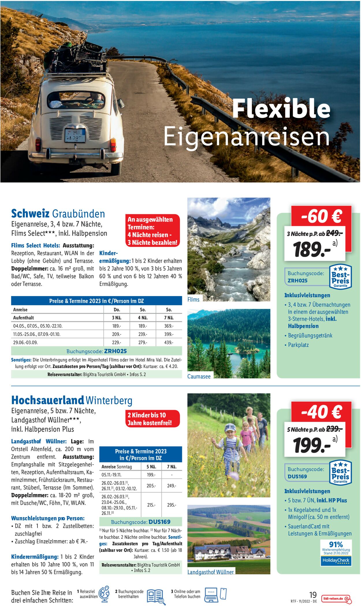 Lidl-Reisen Prospekt - Aktuell vom 12.11-14.01.2023 (Seite 19)