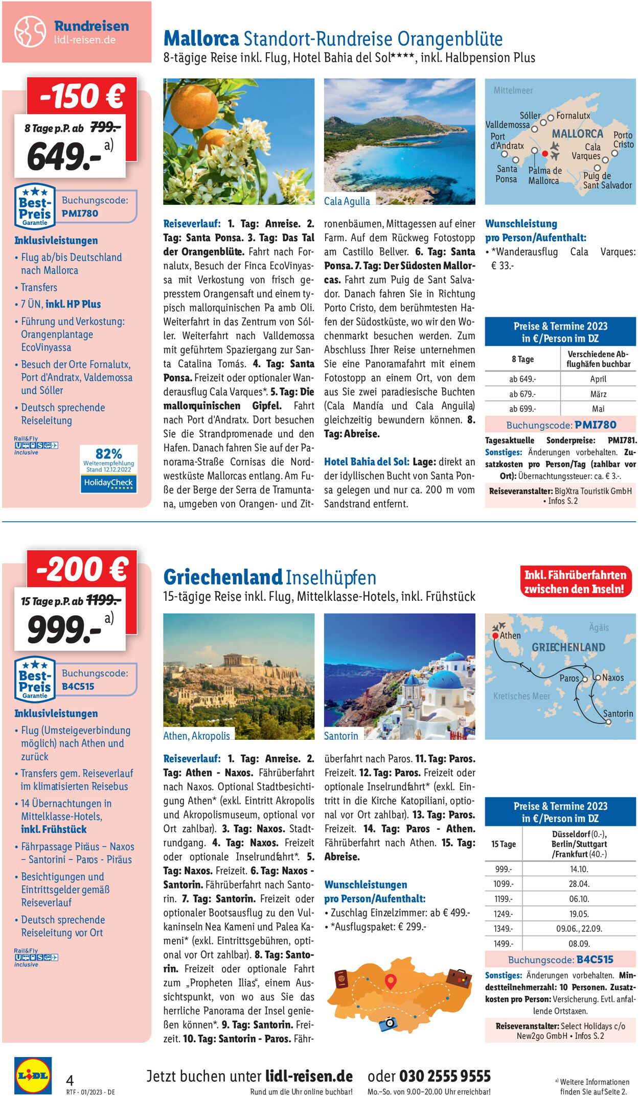 Lidl-Reisen Prospekt - Aktuell vom 14.01-15.02.2023 (Seite 4)