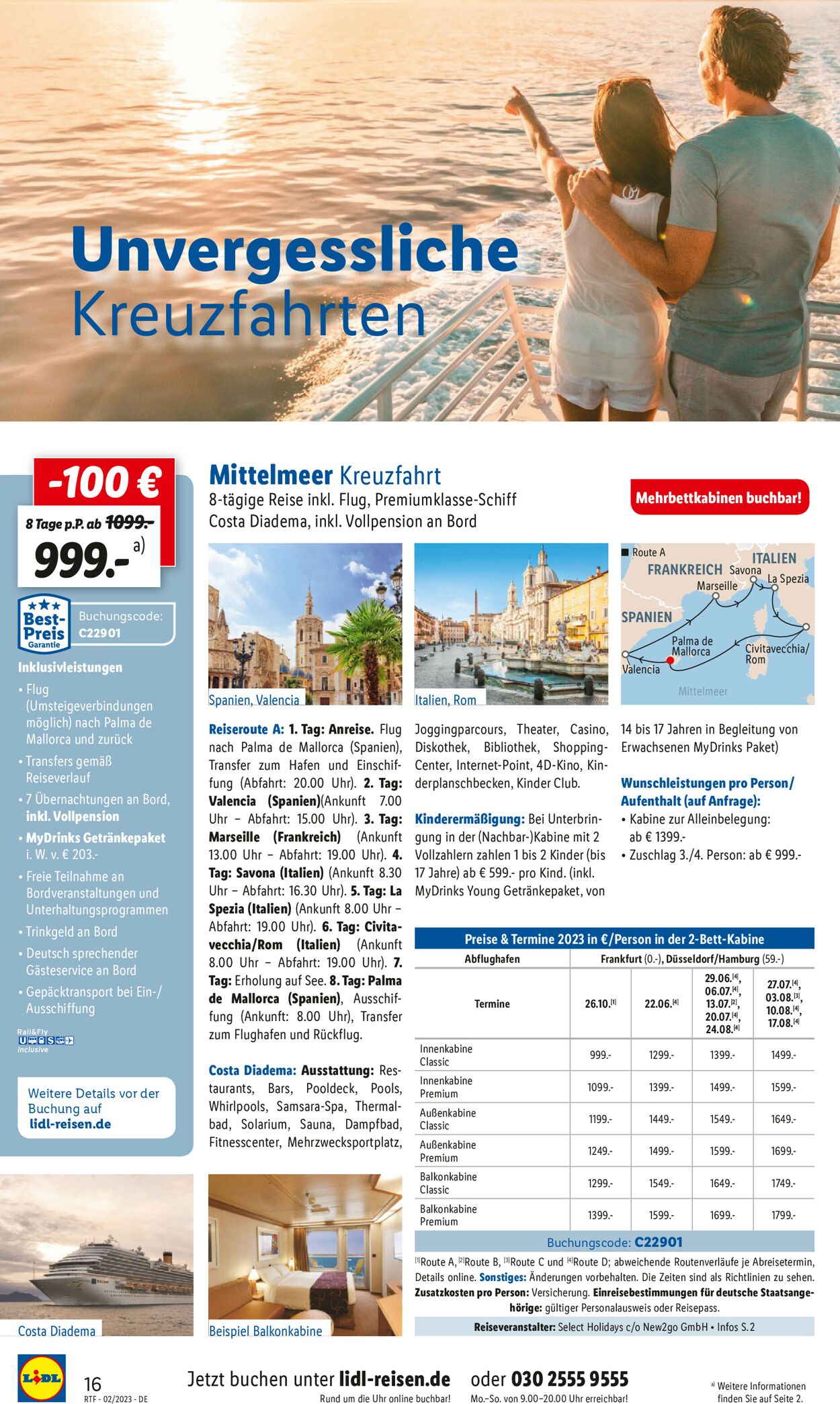 Lidl-Reisen Prospekt - Aktuell vom 13.02-15.03.2023 (Seite 16)