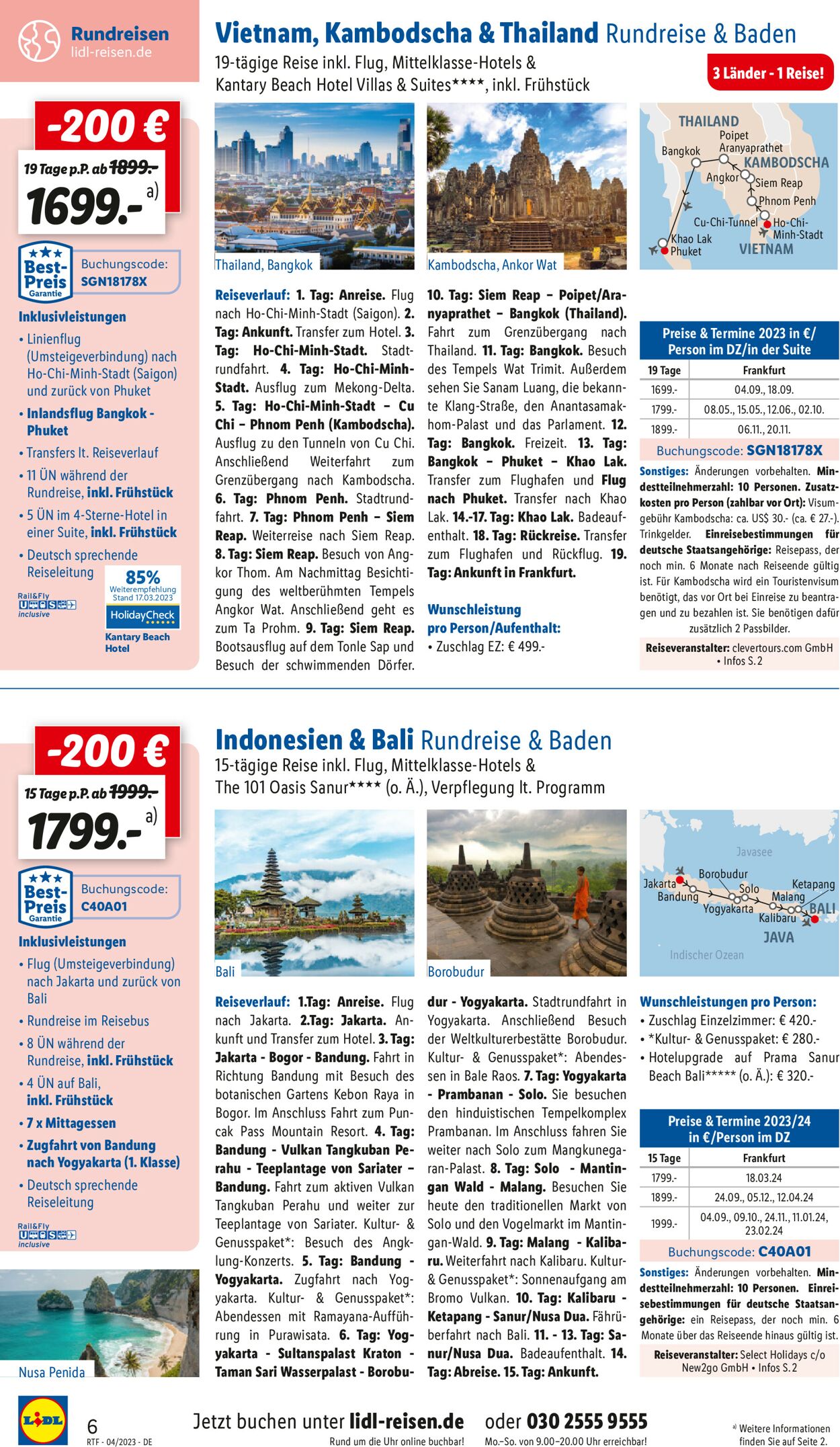 Lidl-Reisen Prospekt - Aktuell vom 12.04-30.04.2023 (Seite 6)