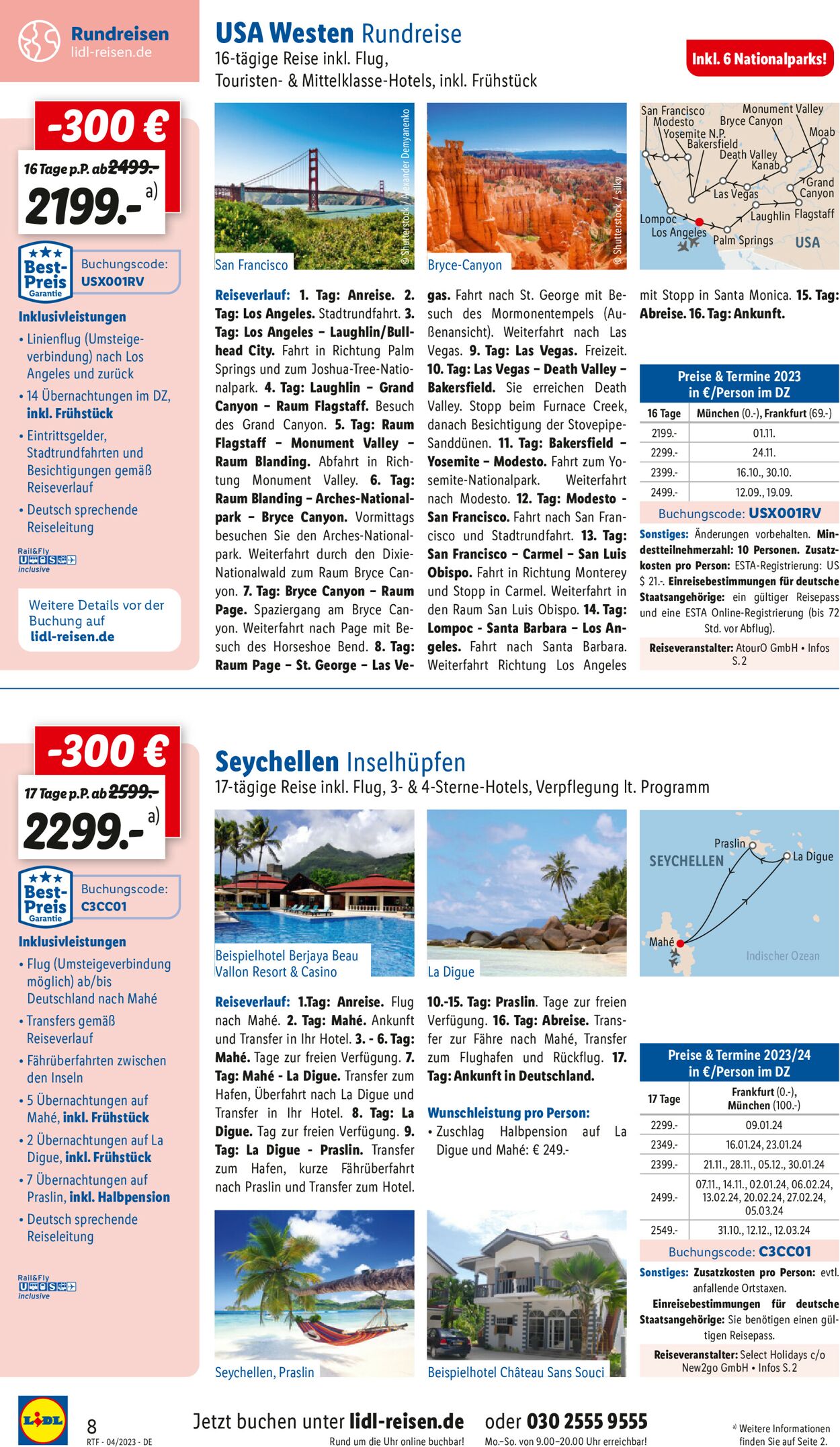 Lidl-Reisen Prospekt - Aktuell vom 12.04-30.04.2023 (Seite 8)