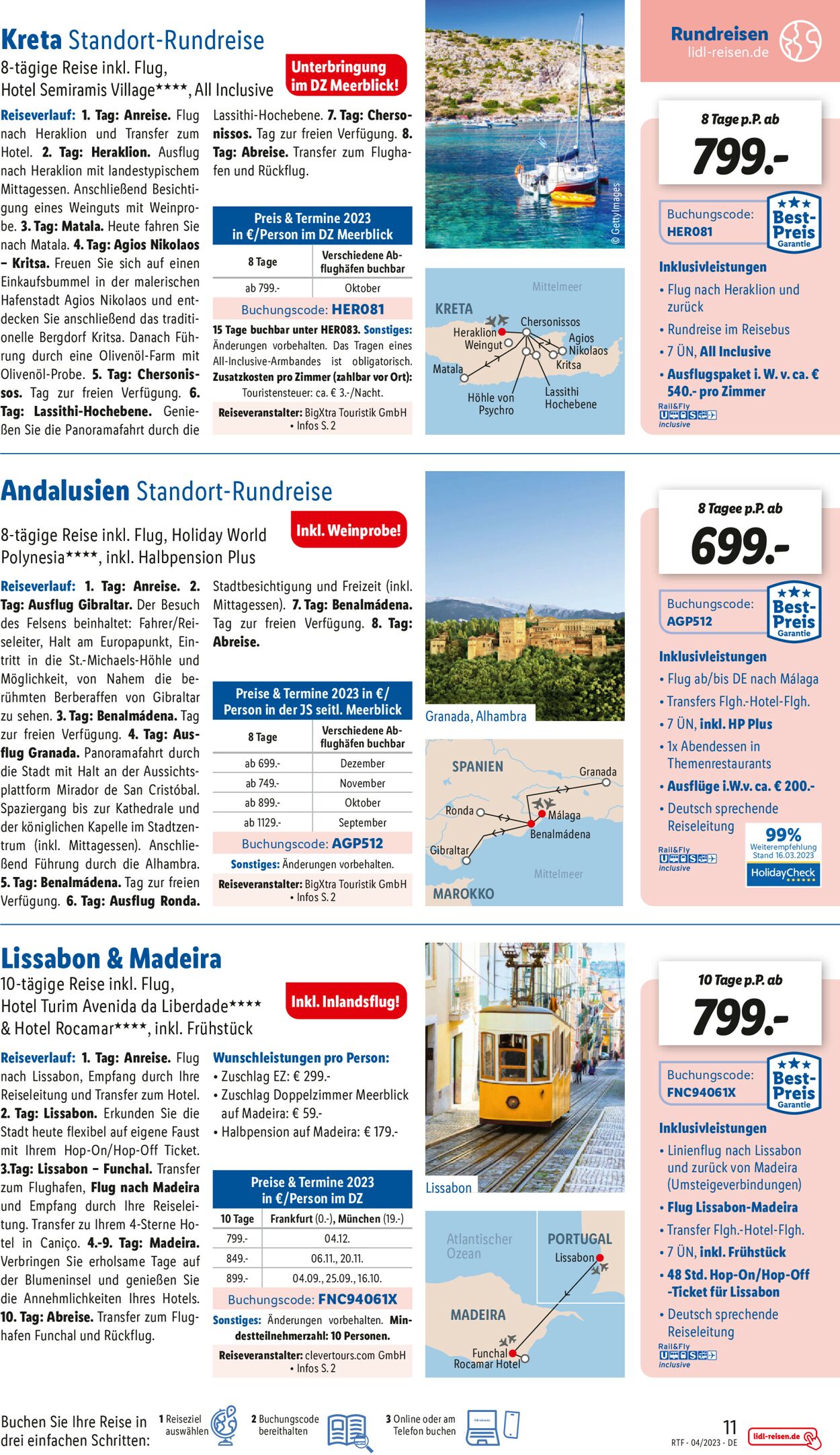 Lidl-Reisen Prospekt - Aktuell vom 12.04-30.04.2023 (Seite 11)