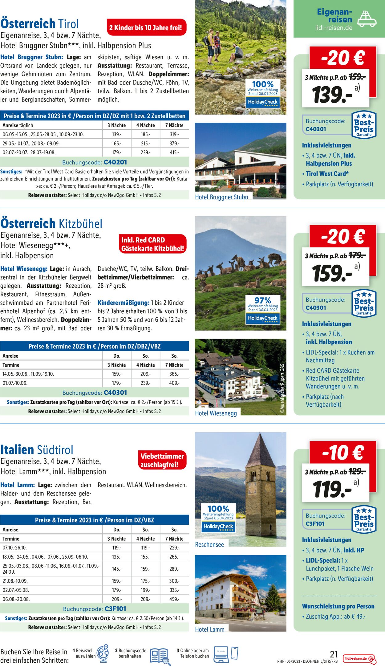 Lidl-Reisen Prospekt - Aktuell vom 29.04-31.05.2023 (Seite 21)