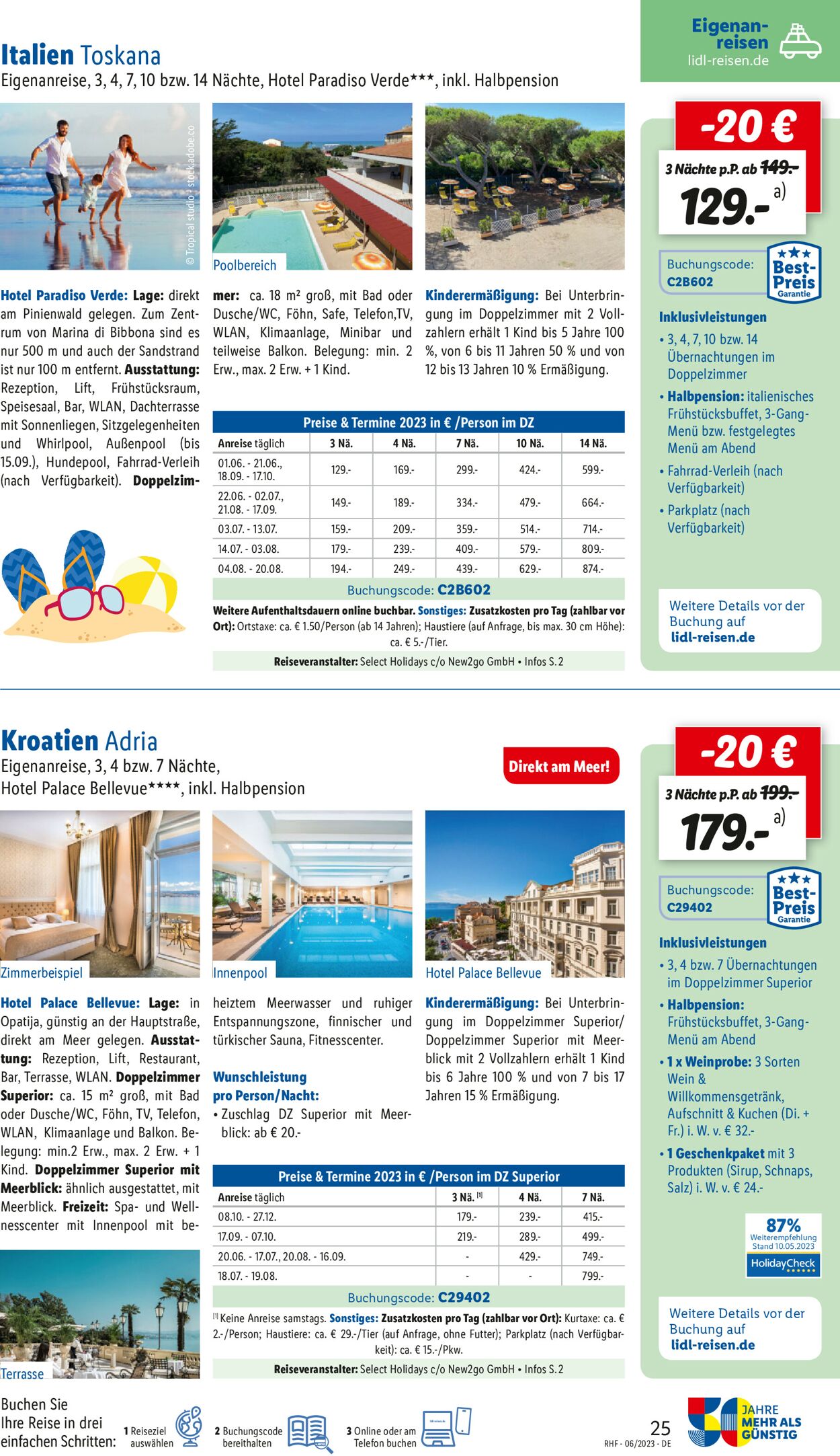 Lidl-Reisen Prospekt - Aktuell vom 31.05-30.06.2023 (Seite 25)