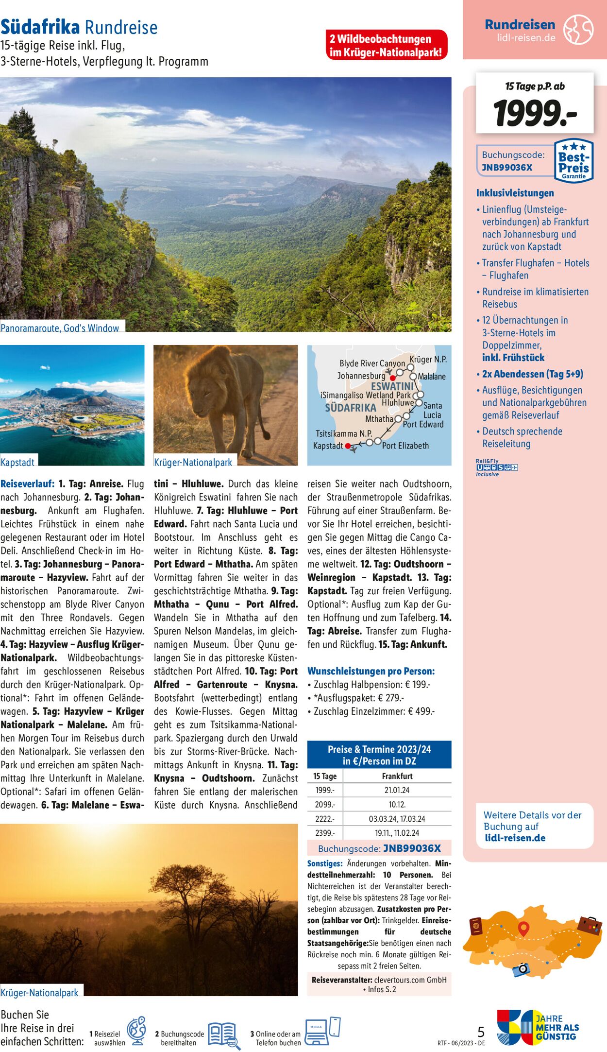 Lidl-Reisen Prospekt - Aktuell vom 14.06-15.07.2023 (Seite 5)