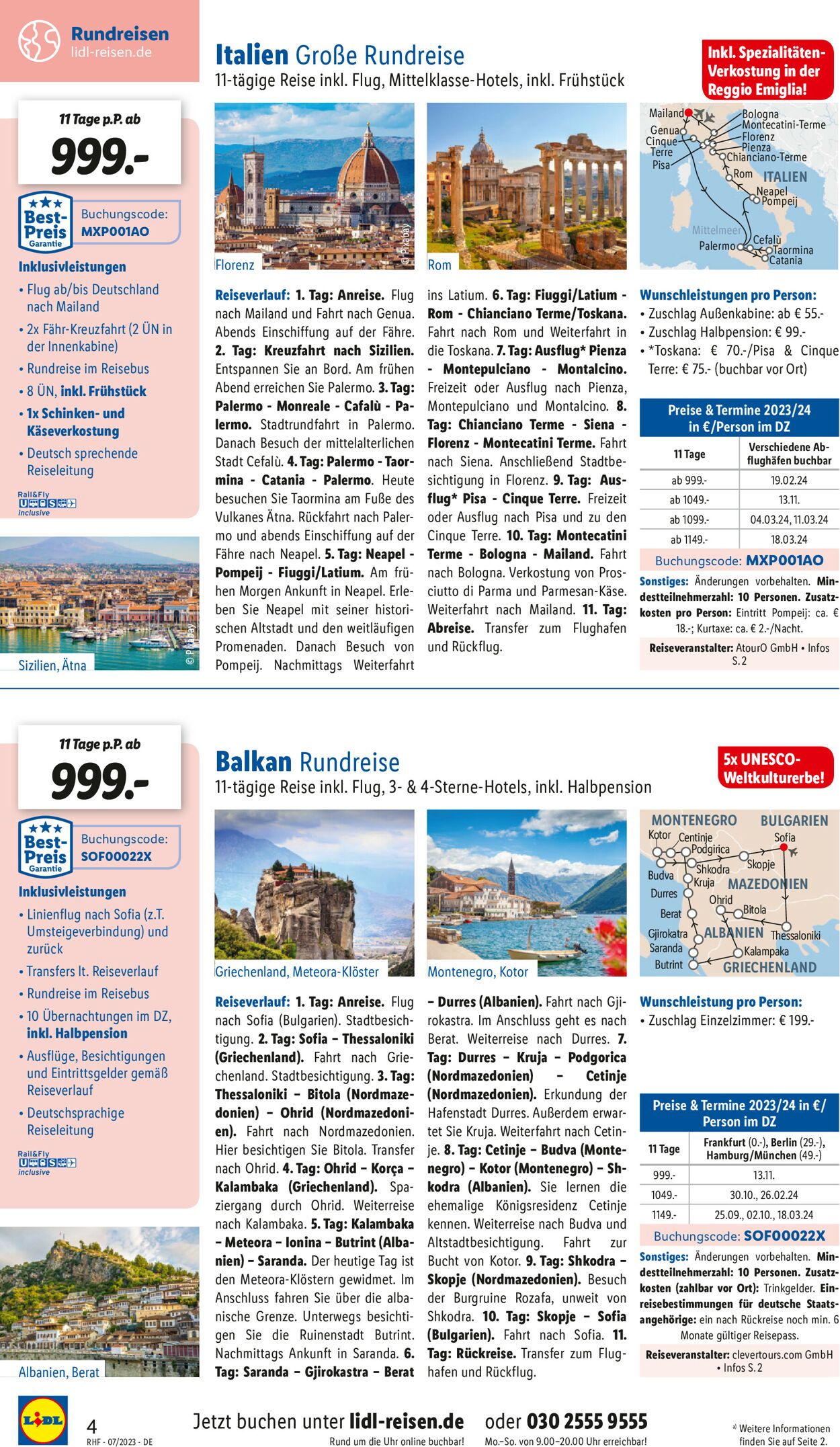 Lidl-Reisen Prospekt - Aktuell vom 28.06-31.07.2023 (Seite 4)