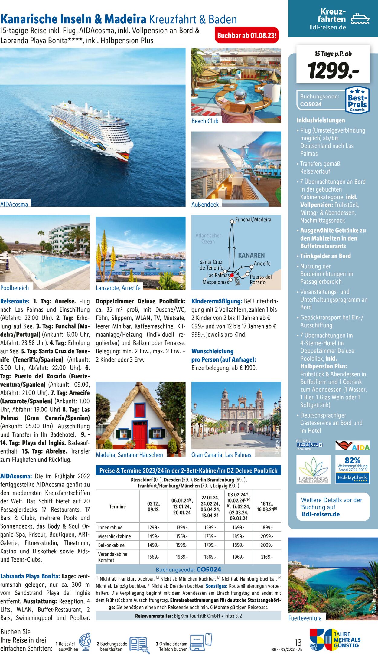 Lidl-Reisen Prospekt - Aktuell vom 28.07-30.08.2023 (Seite 13)