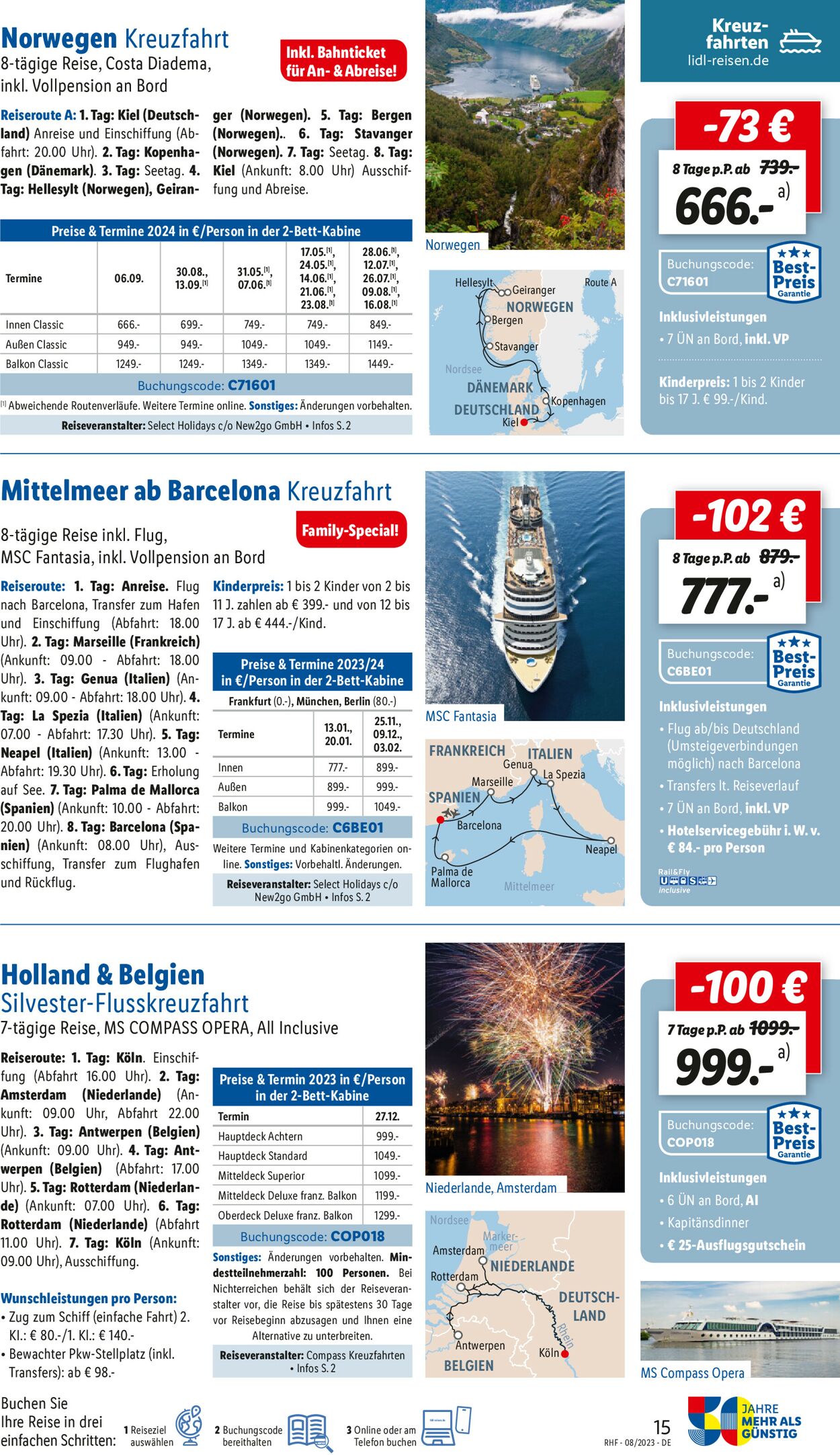Lidl-Reisen Prospekt - Aktuell vom 28.07-30.08.2023 (Seite 15)